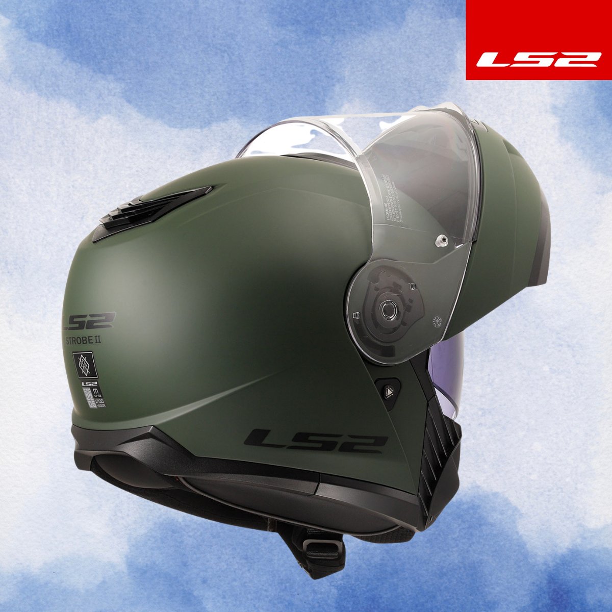 LS2 STROBE 2 MAT YEŞİL KASK