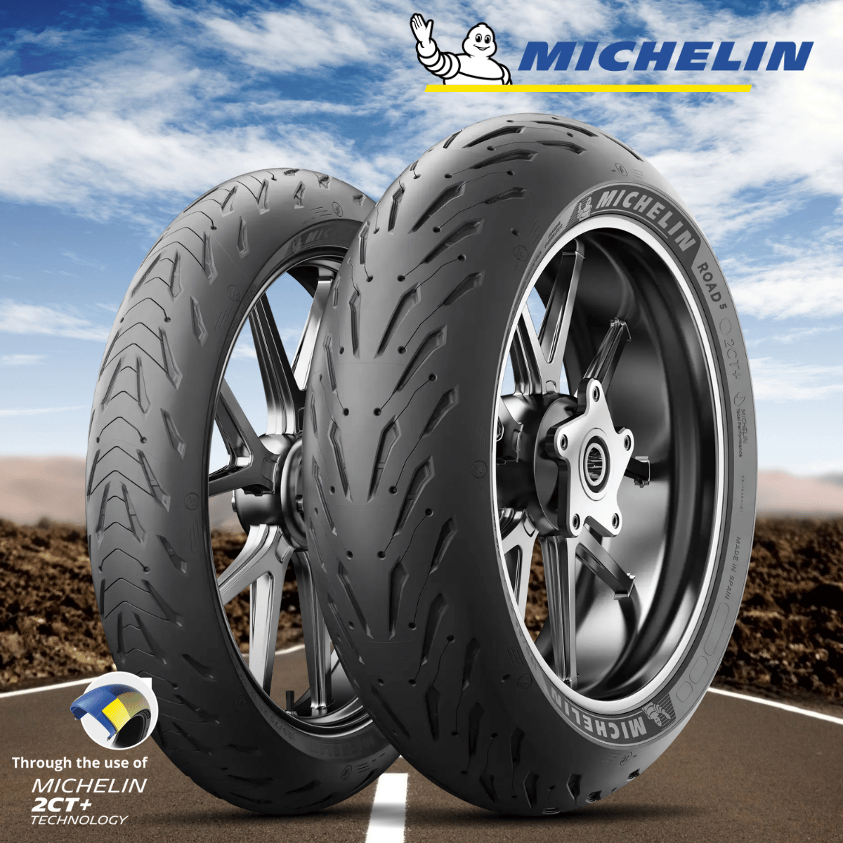 Michelin Set YAMAHA MT-07 120/70-17 ve 180/55-17 Road 5 Ön Arka Takım Lastik