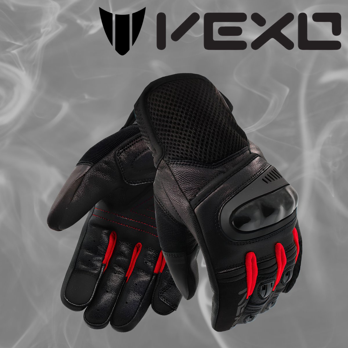VEXO SPEED UP ELDİVEN SİYAH-KIRMIZI