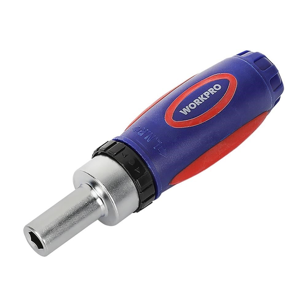 WORKPRO WP200555 1/4'’ 1/2’’ 38 Parça Cr-V Lokma ve Topaç Cırcır Araç Tamir Seti