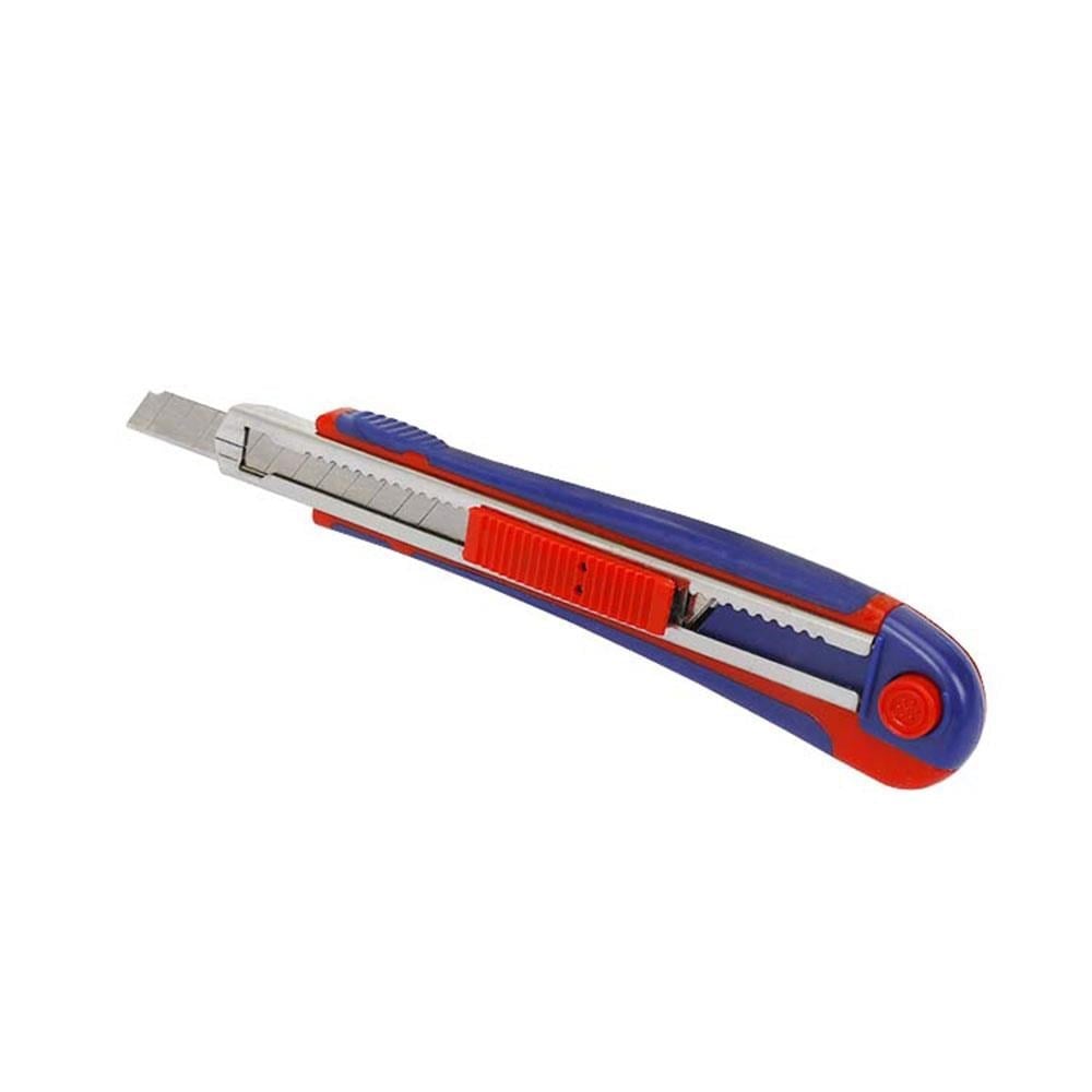 WORKPRO WP212010 9MM Ağır Hizmet Paslanmaz Çelik Kasa Yedek Kartuşlu Maket Bıçağı + 2 Adet Yedek Bıçak