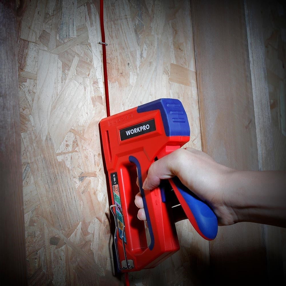WORKPRO WP223002 6 IN 1 Profesyonel 6-14mm Mekanik Zımba ve 15mm Çivi Tabancası
