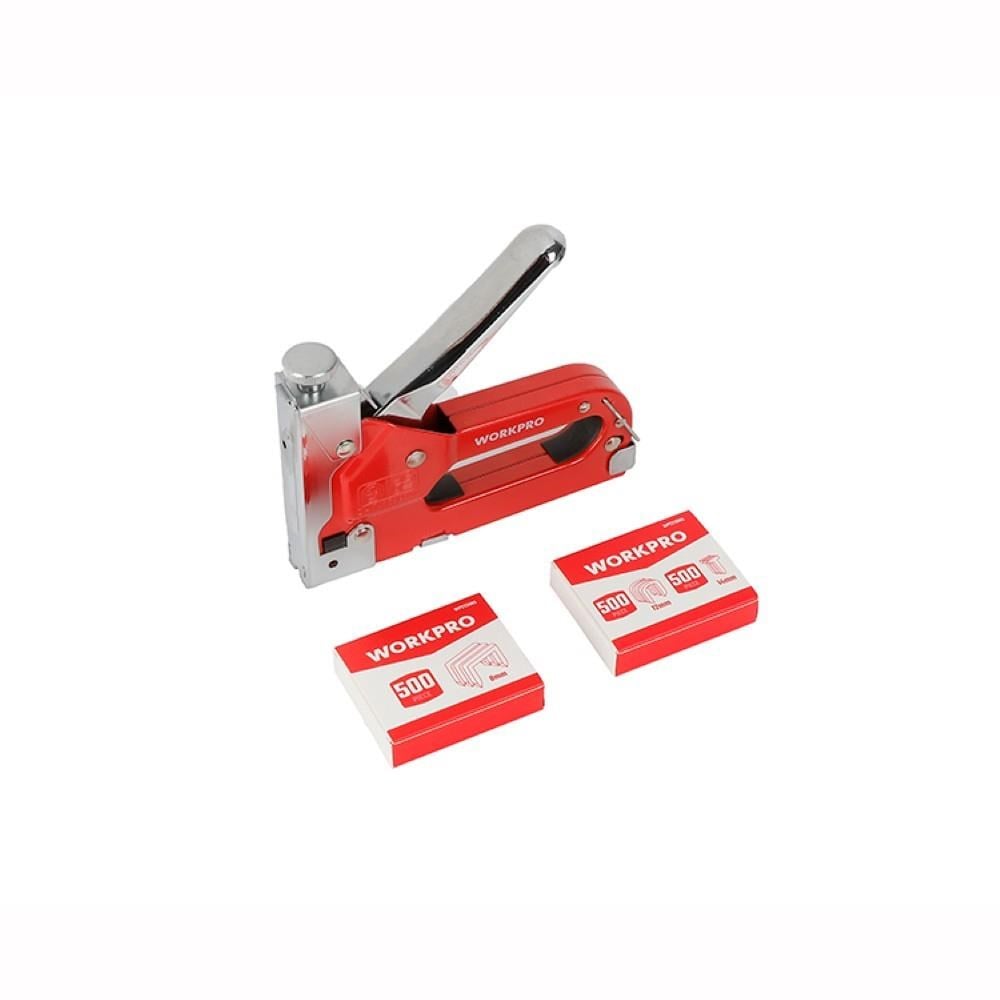 WORKPRO WP223005 3 IN 1 4-14mm Profesyonel Mekanik Zımba ve 14mm Çivi Tabancası + 1500 Adet Zımba/Çivi