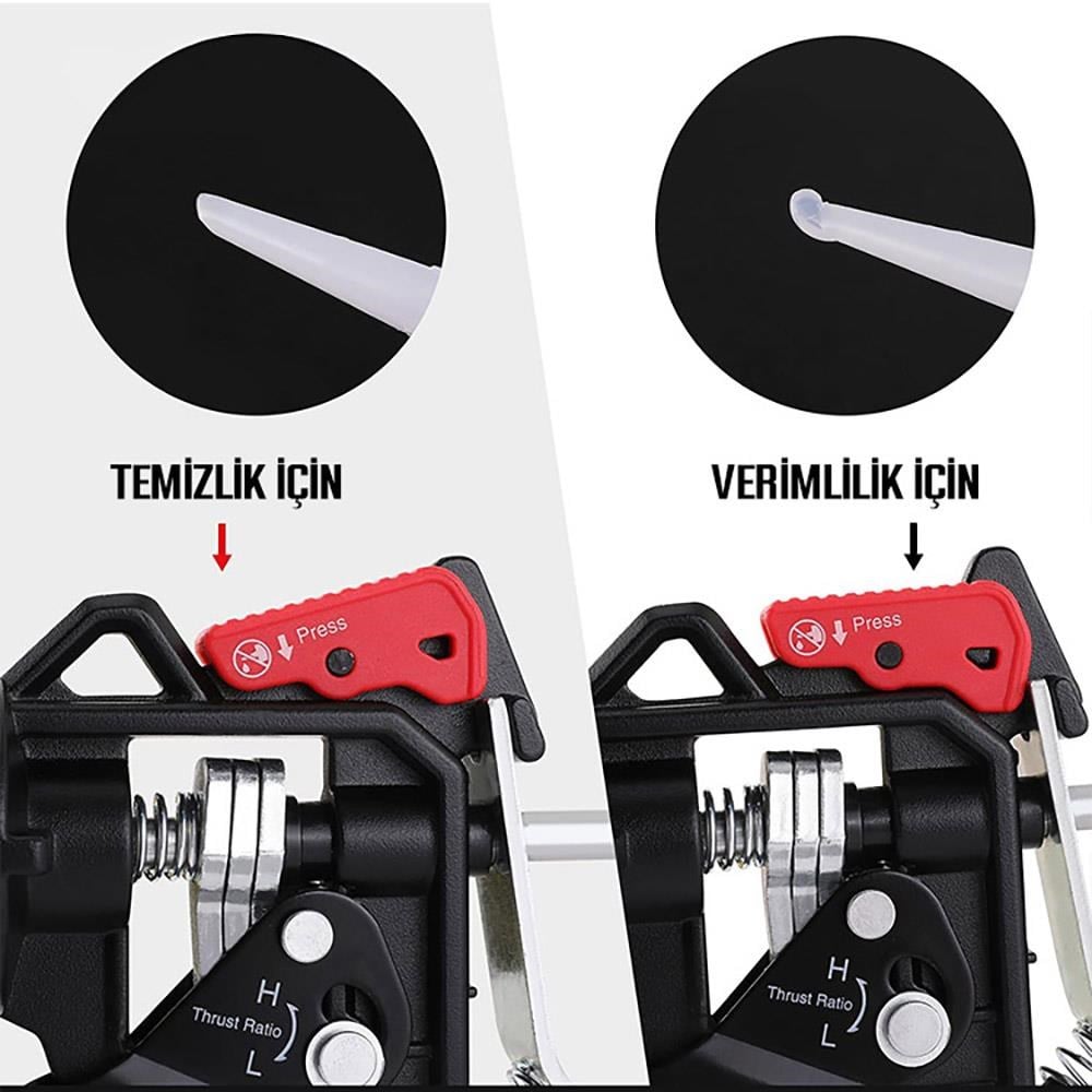 WORKPRO WP224001 230mm Ağır Hizmet Tipi Metal Silikon/Mastik Tabancası