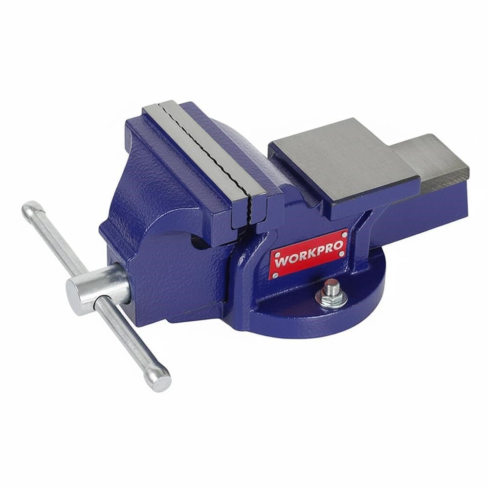 WORKPRO WP233005 100mm 360° Döner Tabanlı Örslü Profesyonel Tezgâh Mengene