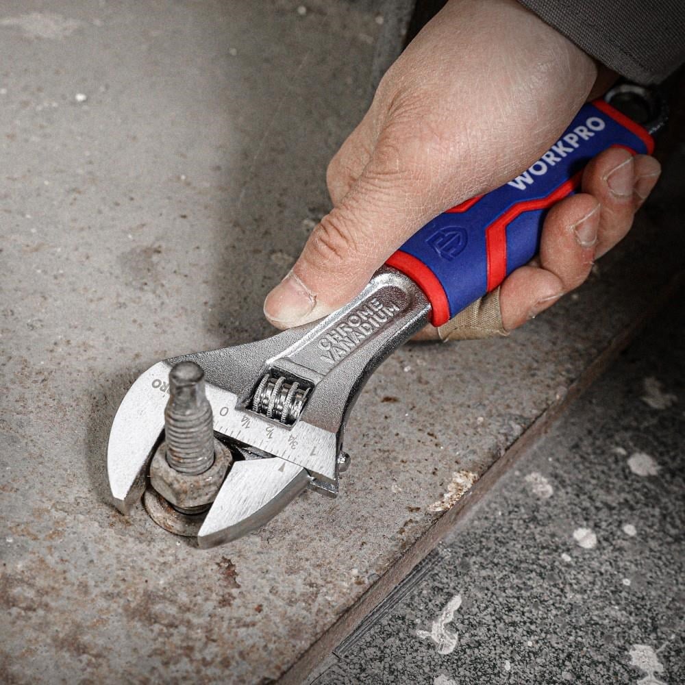 WORKPRO WP272010 150mm Cr-V Profesyonel Kurbağacık Anahtar