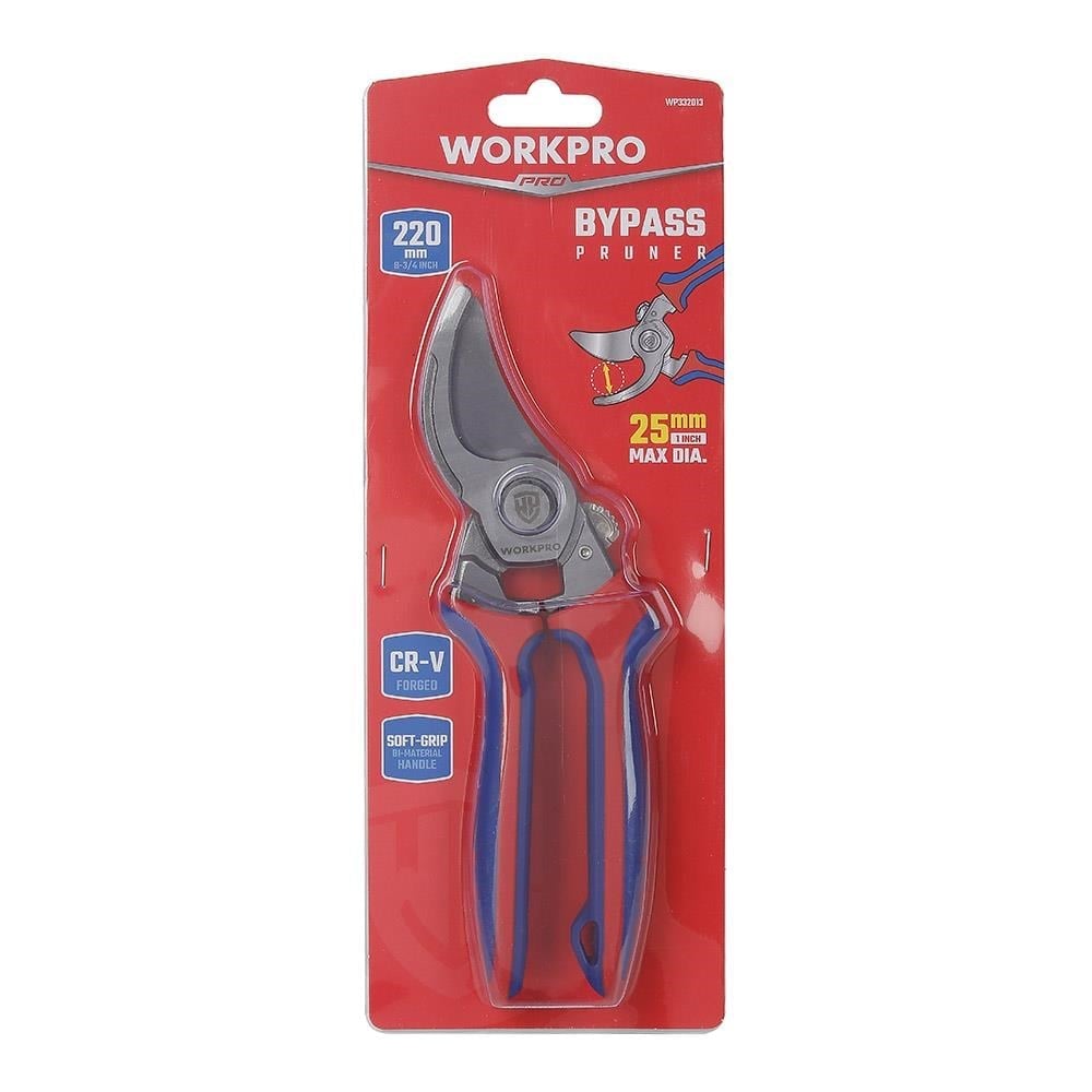 WORKPRO WP332013 220mm Bypass Cr-V Profesyonel Bağ Bahçe Dal Budama Makası