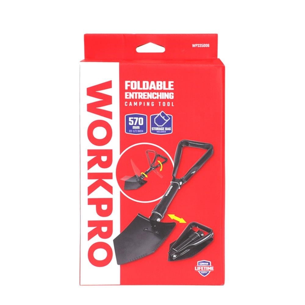 WORKPRO WP335006 570MM Katlanabilir Çok Amaçlı Profesyonel Kamp Küreği