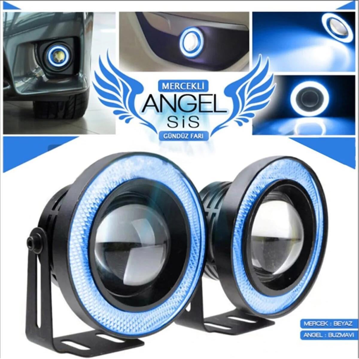 0,89 mm Buz Mavi Angel Mercekli Sis Farı