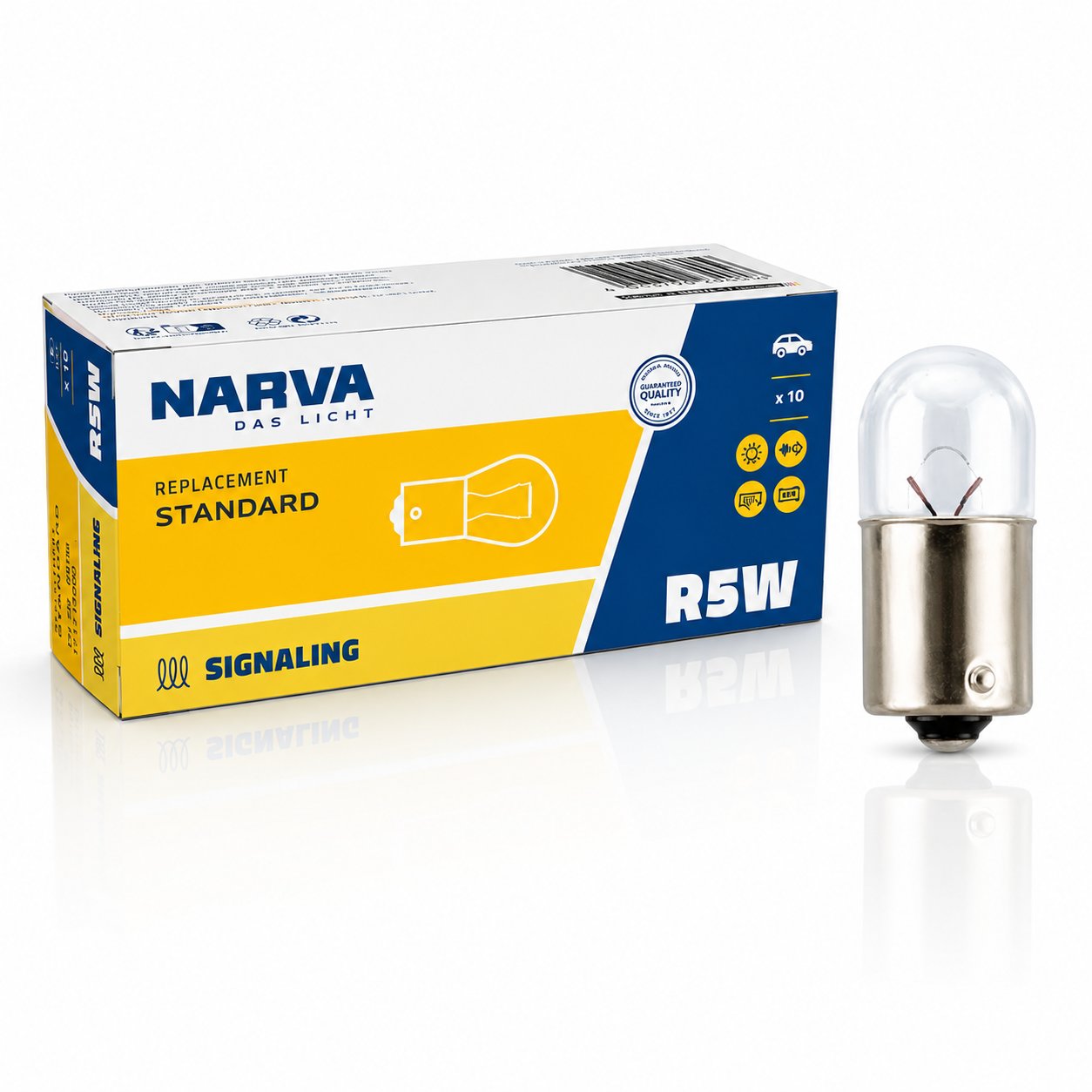 67 NARVA 12V 5W Ampul (10 Adet) | Park ve Pozisyon Ampulü