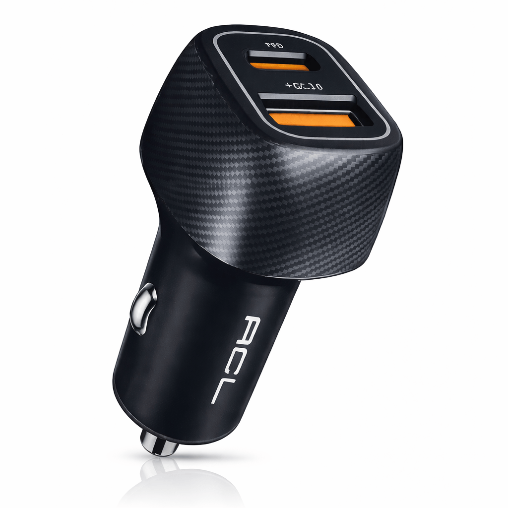 ACL AC-85 6A PD 48W Hızlı Oto Şarj Soketi Type-C & USB Araç Şarj Cihazı