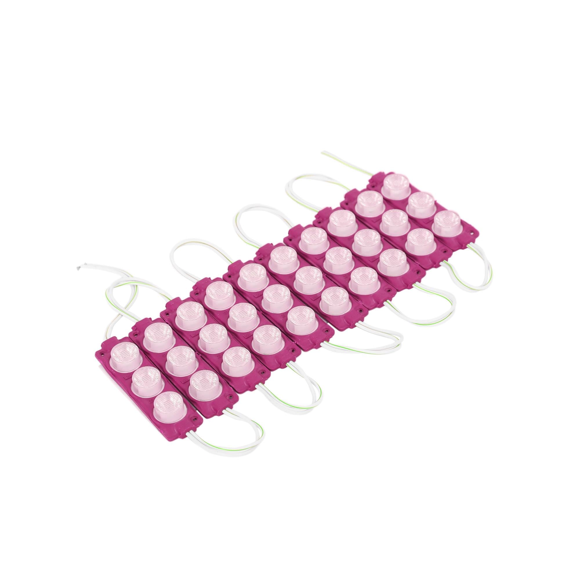 Dekoratif Parmak Lamba 3W Pembe Işık | 10'lu 12V LED Aydınlatma Seti