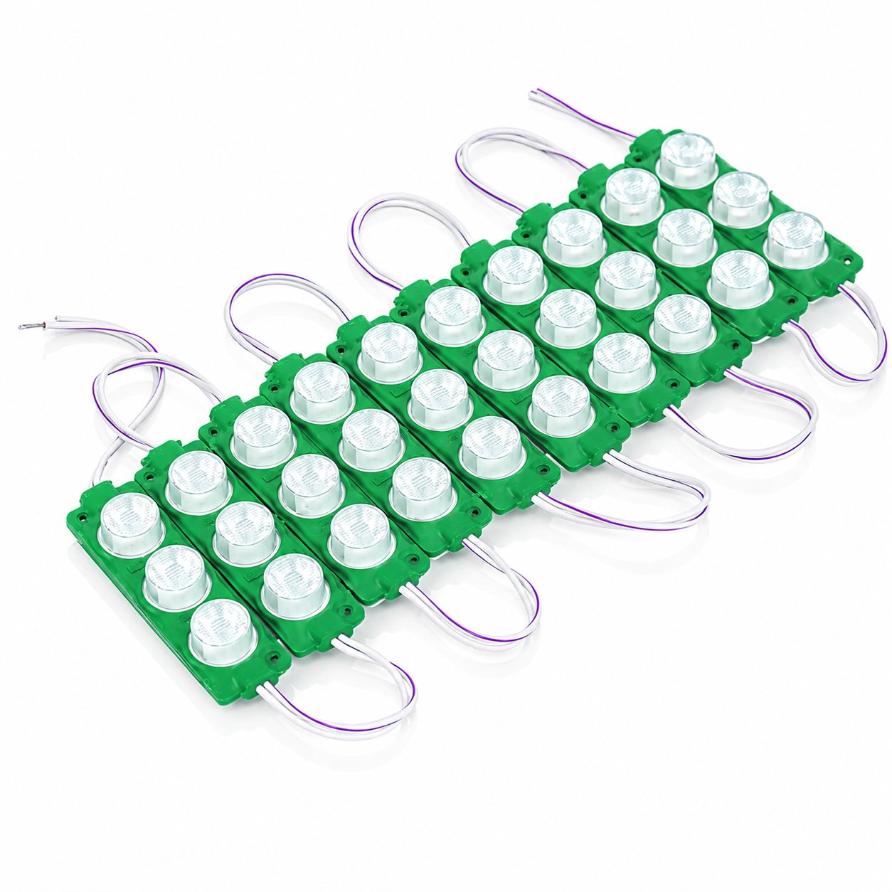 Dekoratif Parmak Lamba 3W Yeşil Işık | 10'lu 12V LED Aydınlatma Seti