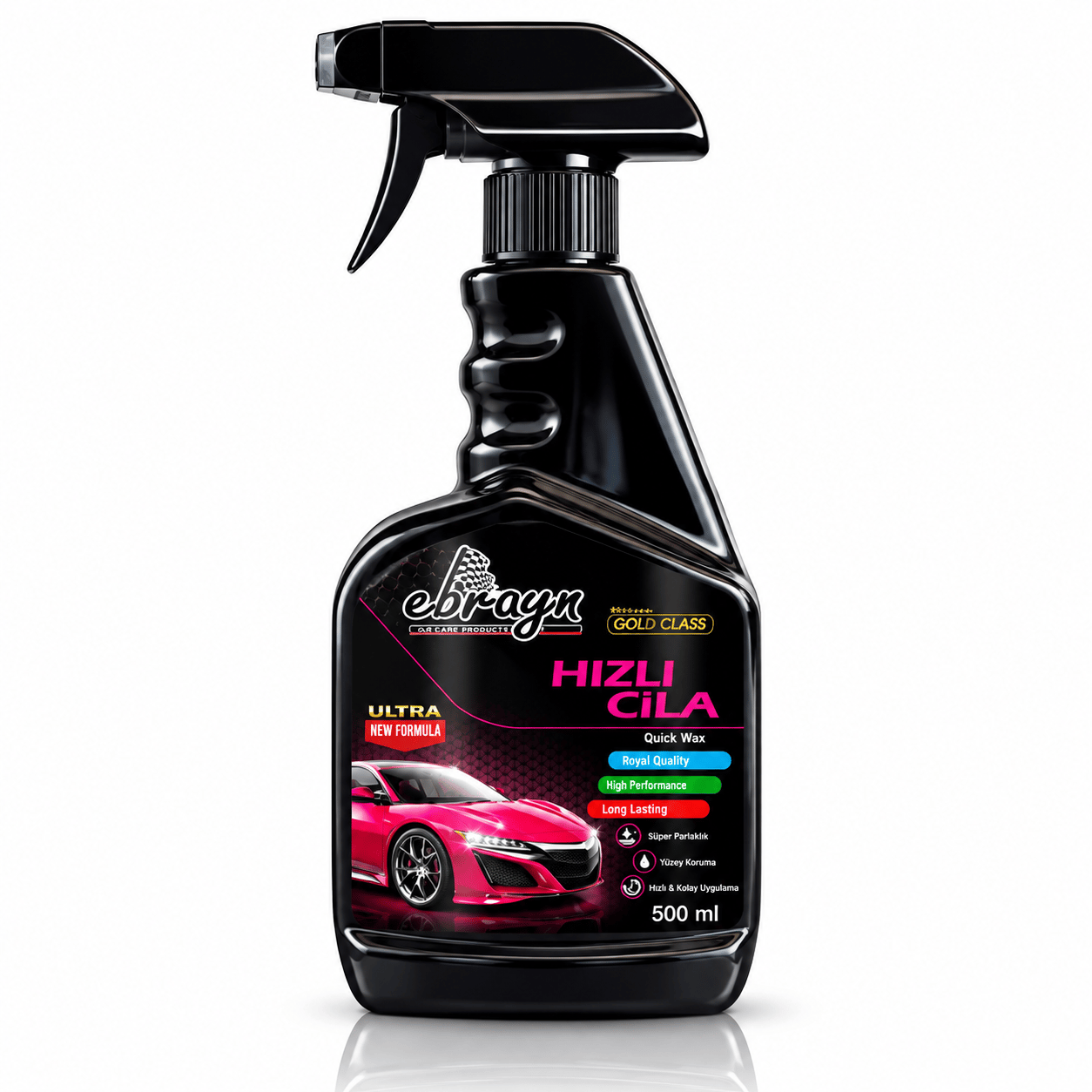 Ebrayn Hızlı Cila 500ml – Pratik Kullanım, Uzun Süreli Parlaklık