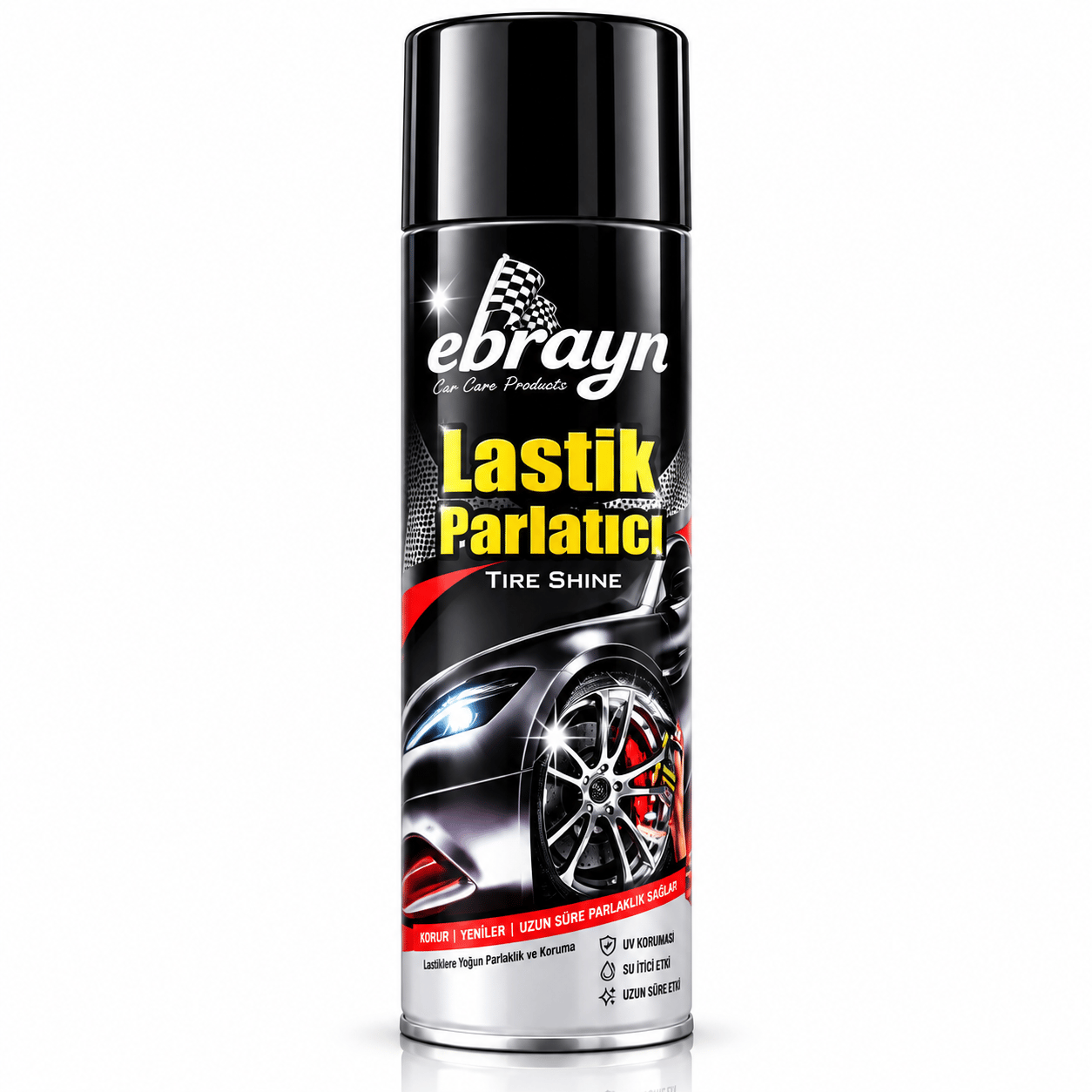 Ebrayn Lastik Parlatıcı 500 ml – Derin Siyahlık ve Uzun Süreli Parlaklık