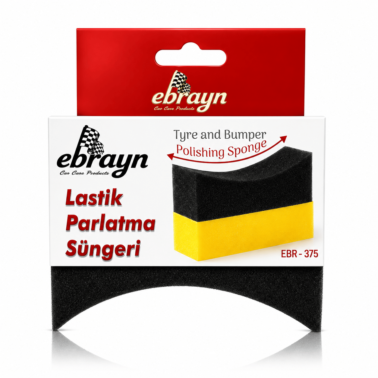 EBRAYN Lastik Parlatma Süngeri Kutulu Oto Lastik Bakım ve Uygulama Süngeri