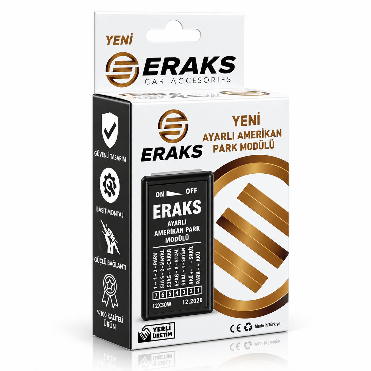 Eraks Ayarlı Amerikan Park Modülü | Sinyal ile Yanıp Sönen Park Aydınlatması