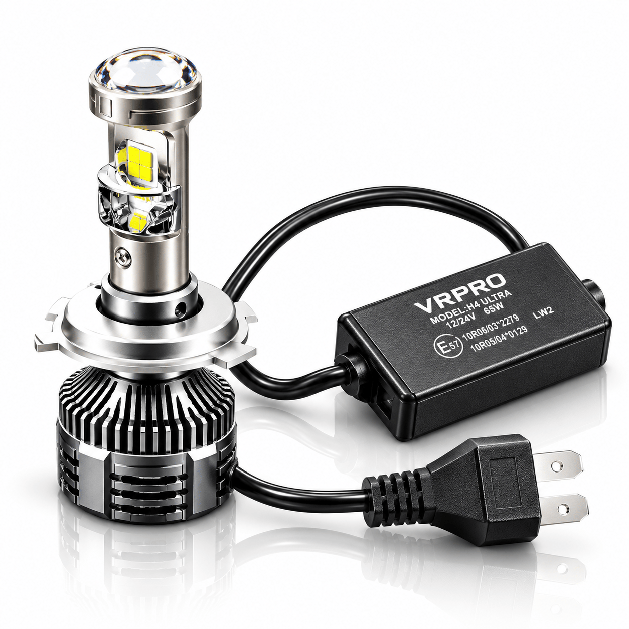 H7 Mega Mercekli LED Xenon Projektör Lensli Güçlü Araç Far Ampulü