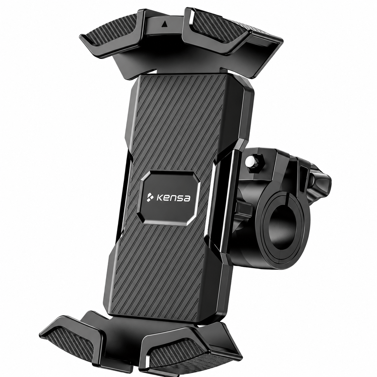 KENSA T-133 Ultra Güvenli Motosiklet Bisiklet Telefon Tutucu 360° Gidon Bağlantılı