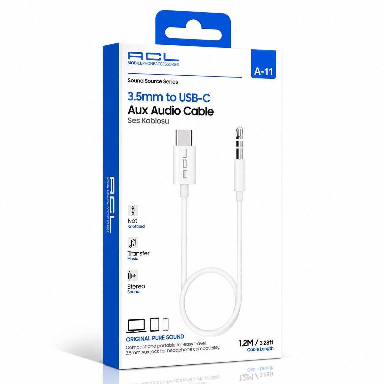LKA-05 Type-C Çevirici Kablo USB-C Adaptör Şarj ve Veri Dönüştürücü
