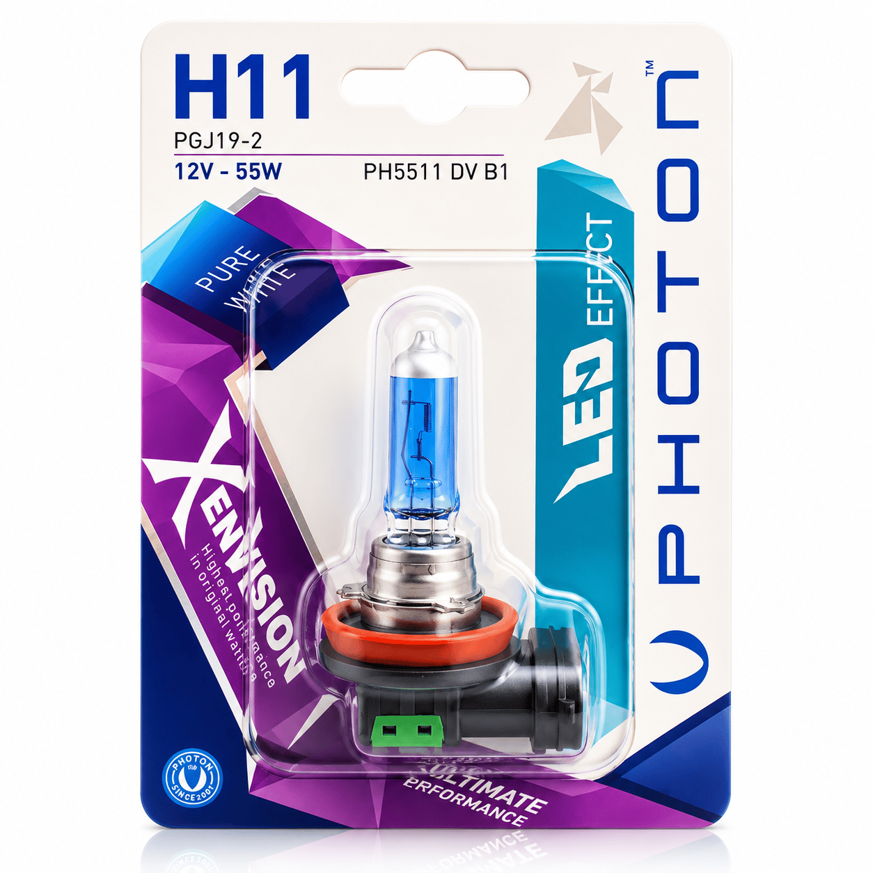 Photon H11 12V 55W Beyaz Xen Vision 1 Adet