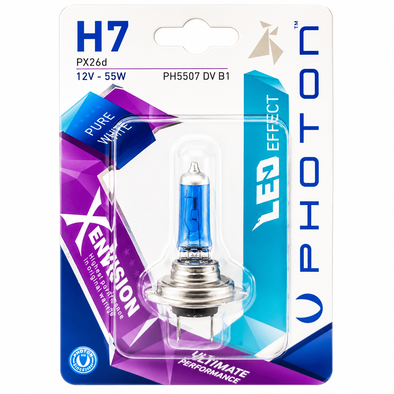 Photon H7 12V 55W Beyaz Xen Vision 1 Adet