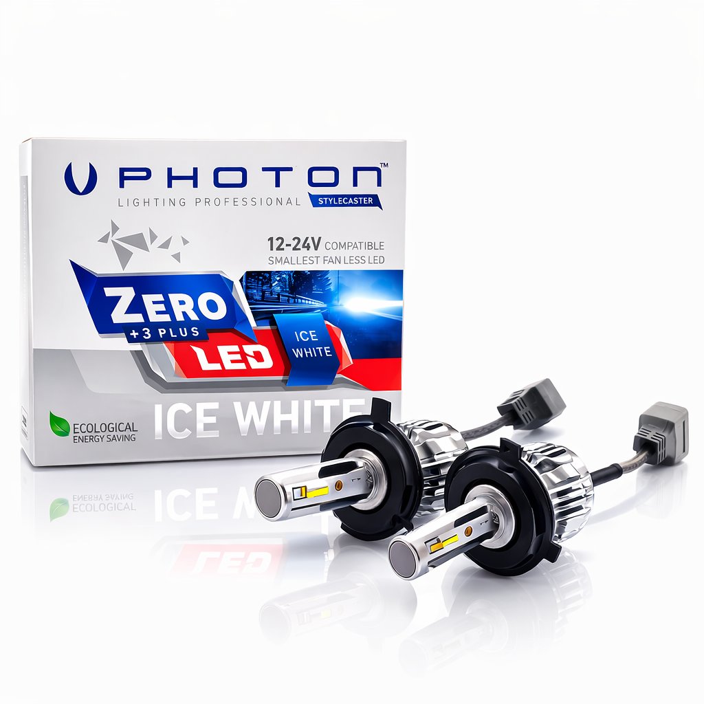 Photon Zero H4 Fansız Led Xenon 12-24V (Beyaz)