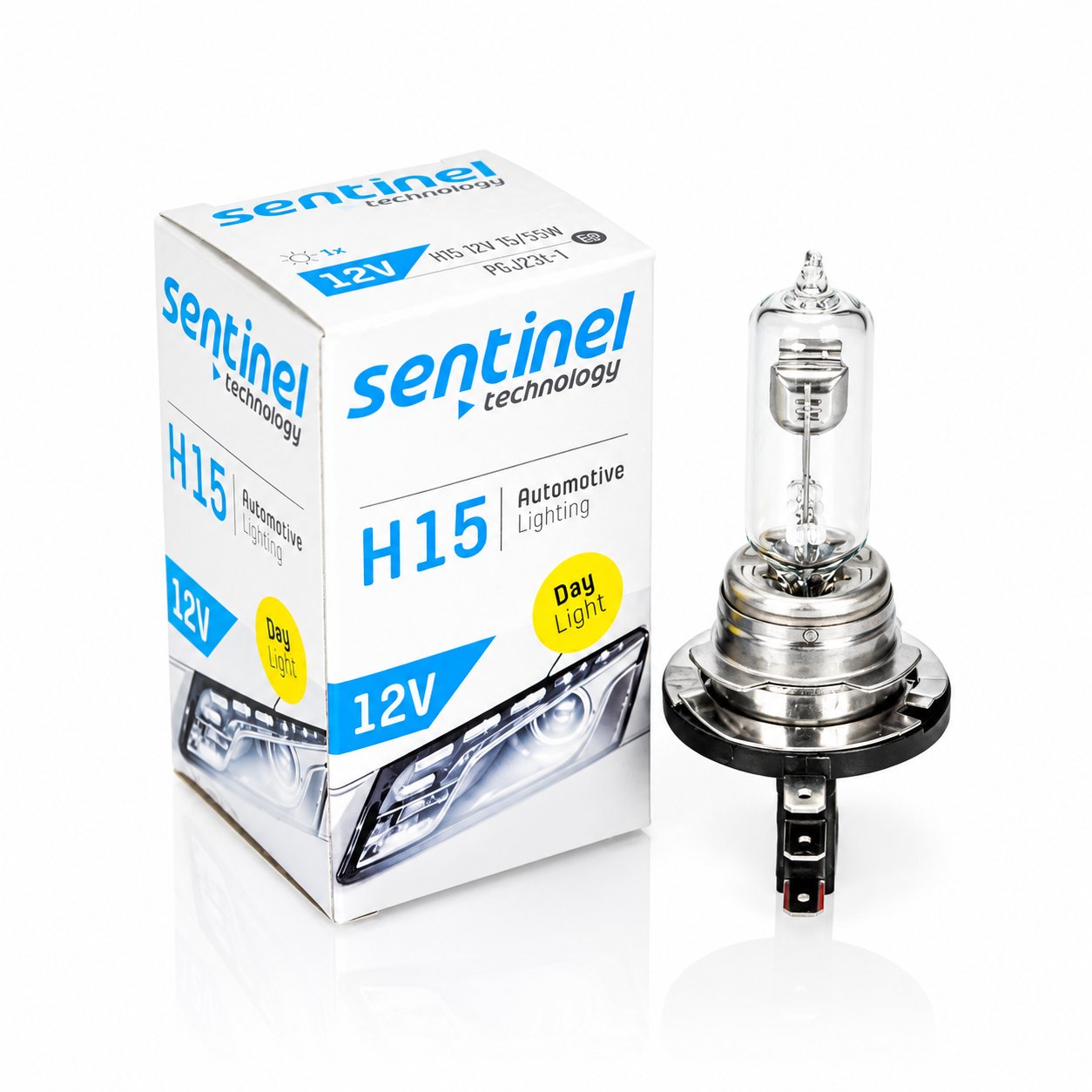 Sentinel H15 Ampul 12V 55/15W Halojen Far Ampulü Gündüz Farı ve Uzun Far