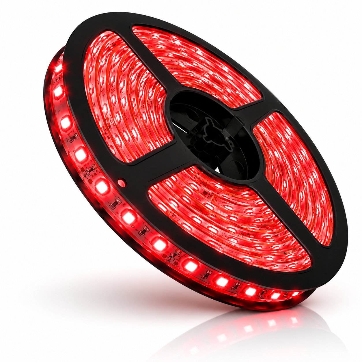 Şerit Led Silikonlu 5 Metre Kırmızı Dış Mekan