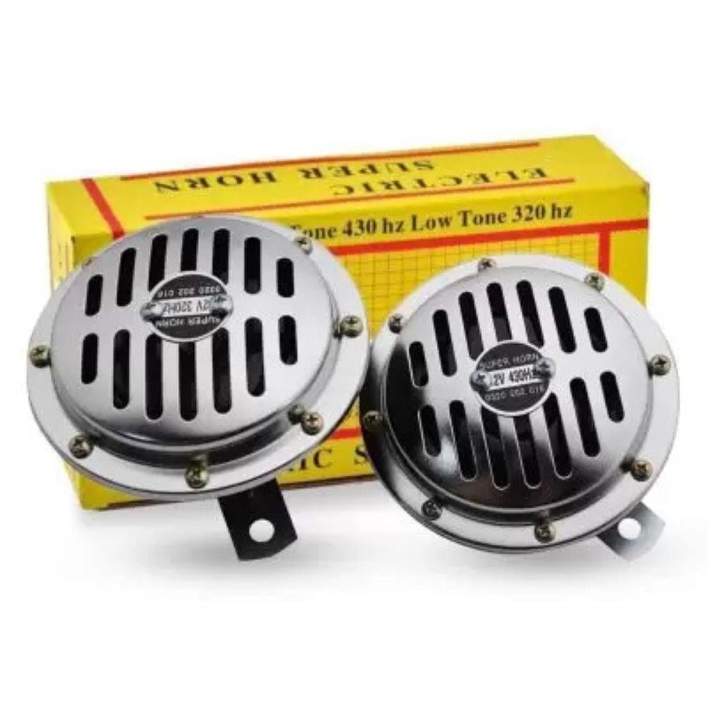 Süperton Korna Hella Tipi Sarı Kutu – 12V/24V Araç Kornası