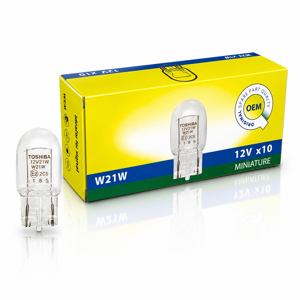 Toshiba 93 Dipsiz Ampul 21W 7440 (10 Adet)