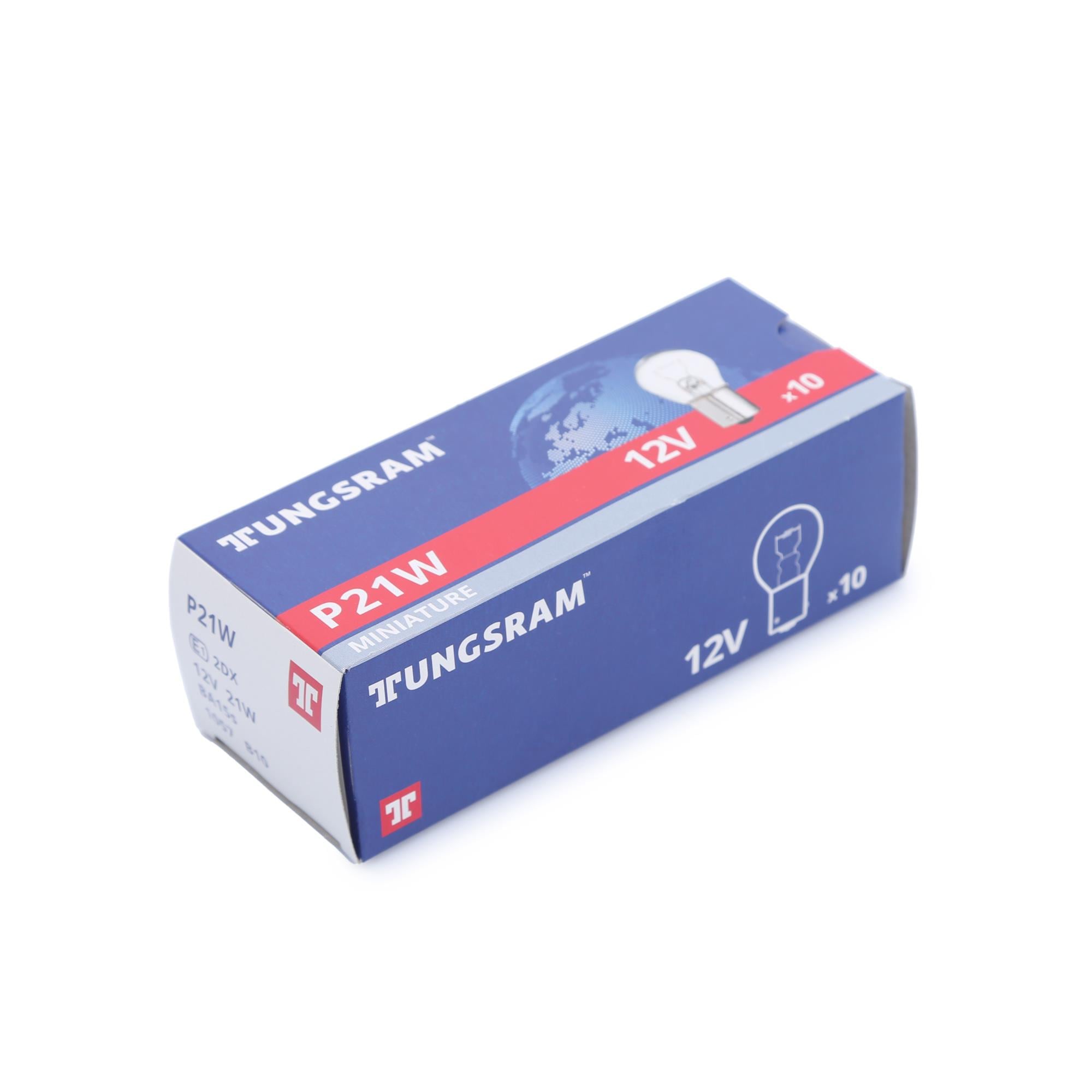 Tungsram 93 Tek Duy 1057 12V 12/21W Ampul (10 Adet) – Dayanıklı Oto Ampul