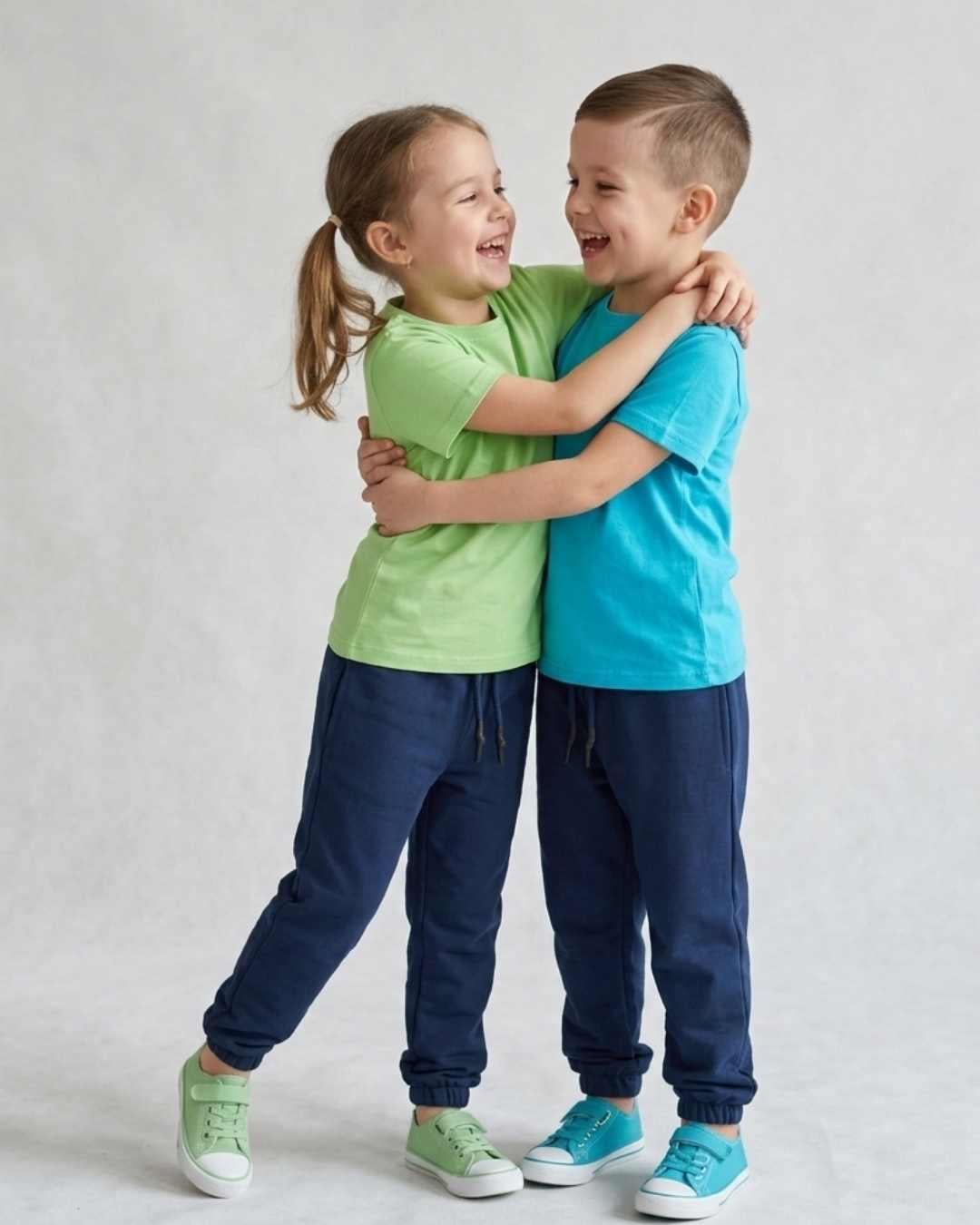 %100 Pamuk Unisex Lacivert Basic Günlük Eşofman Alt - Rahat Kesim