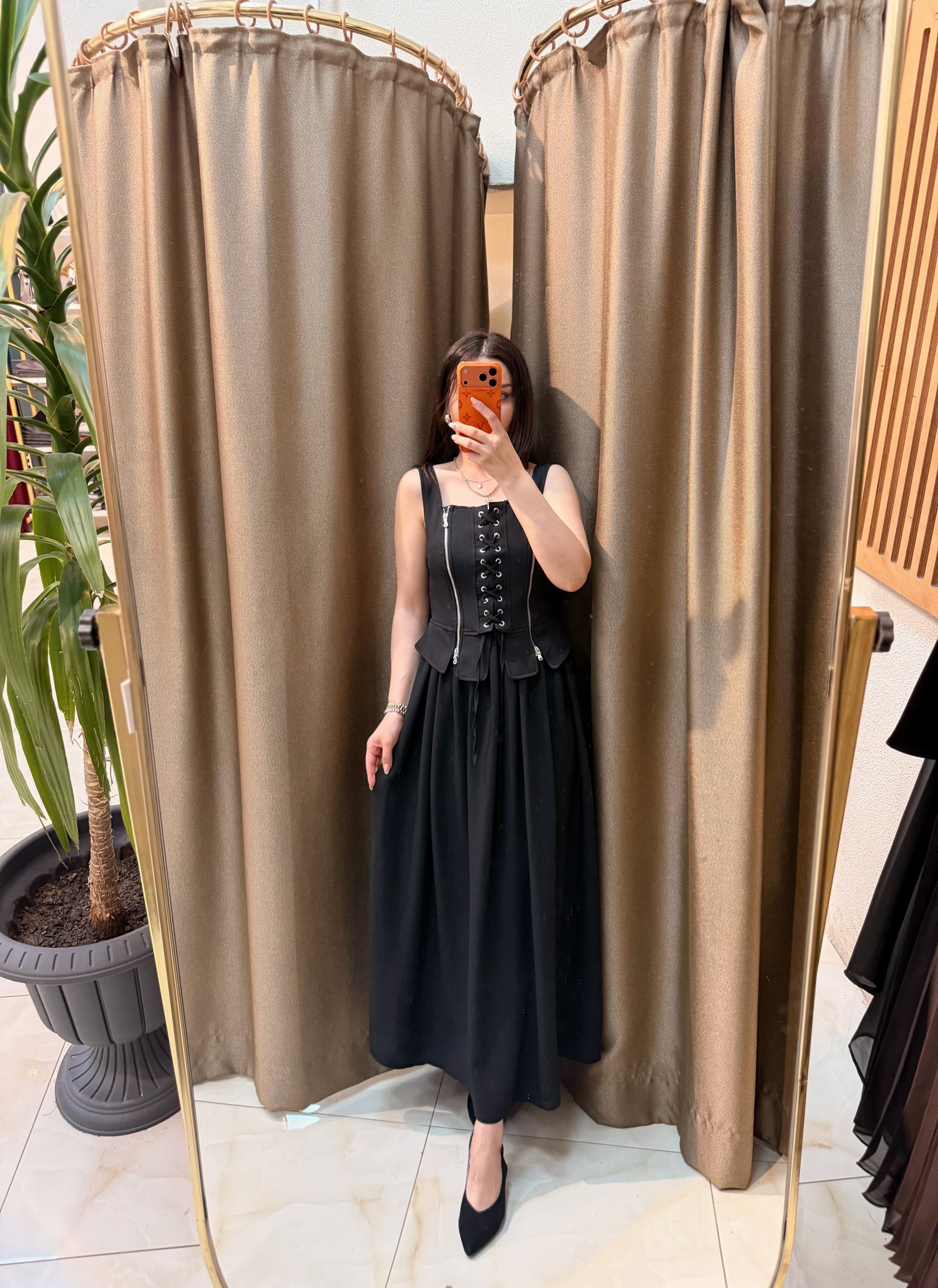     LUXE BAĞCIKLI KORSAJ ELBİSE