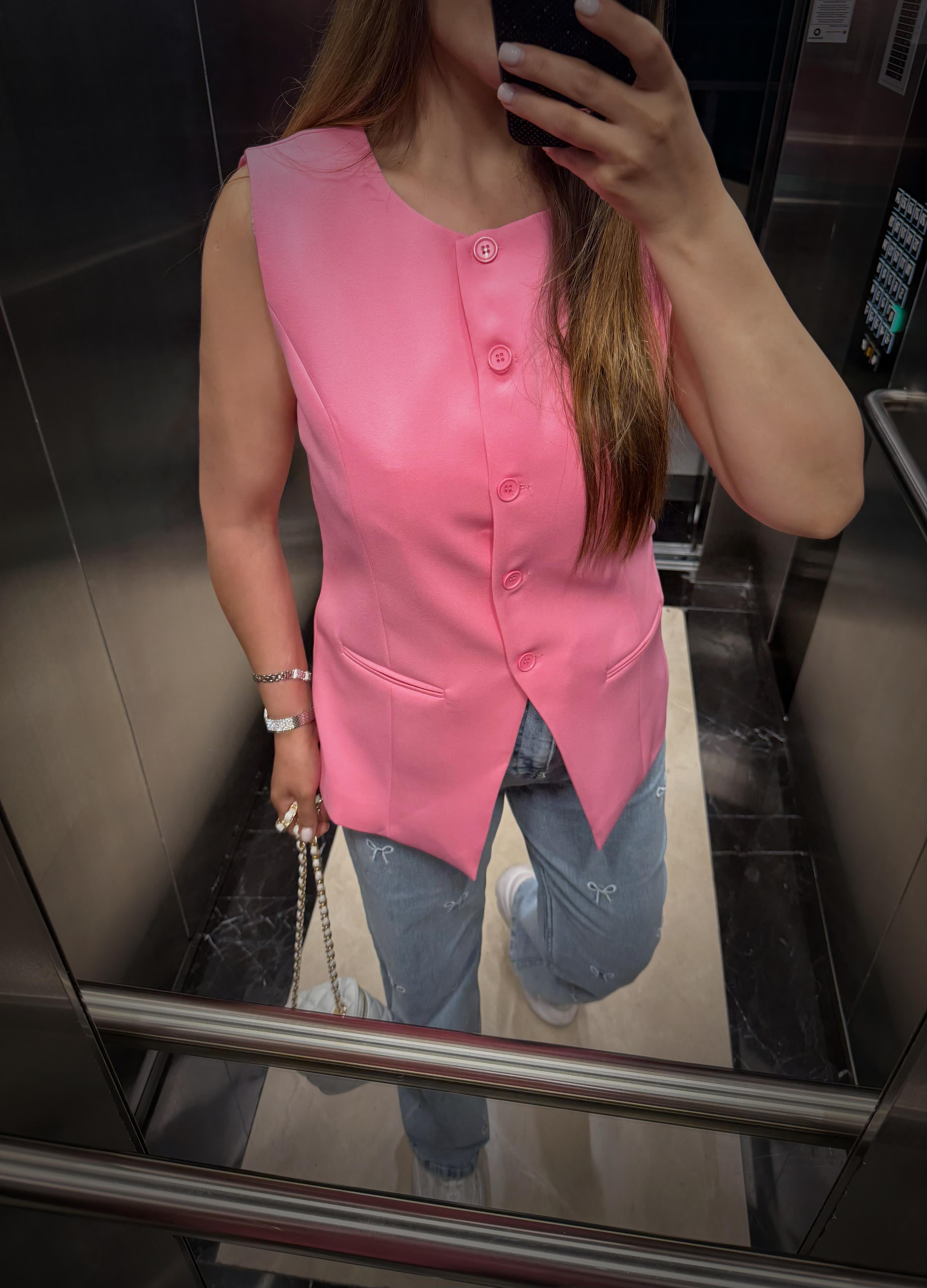 Astarlı Pembe Yelek