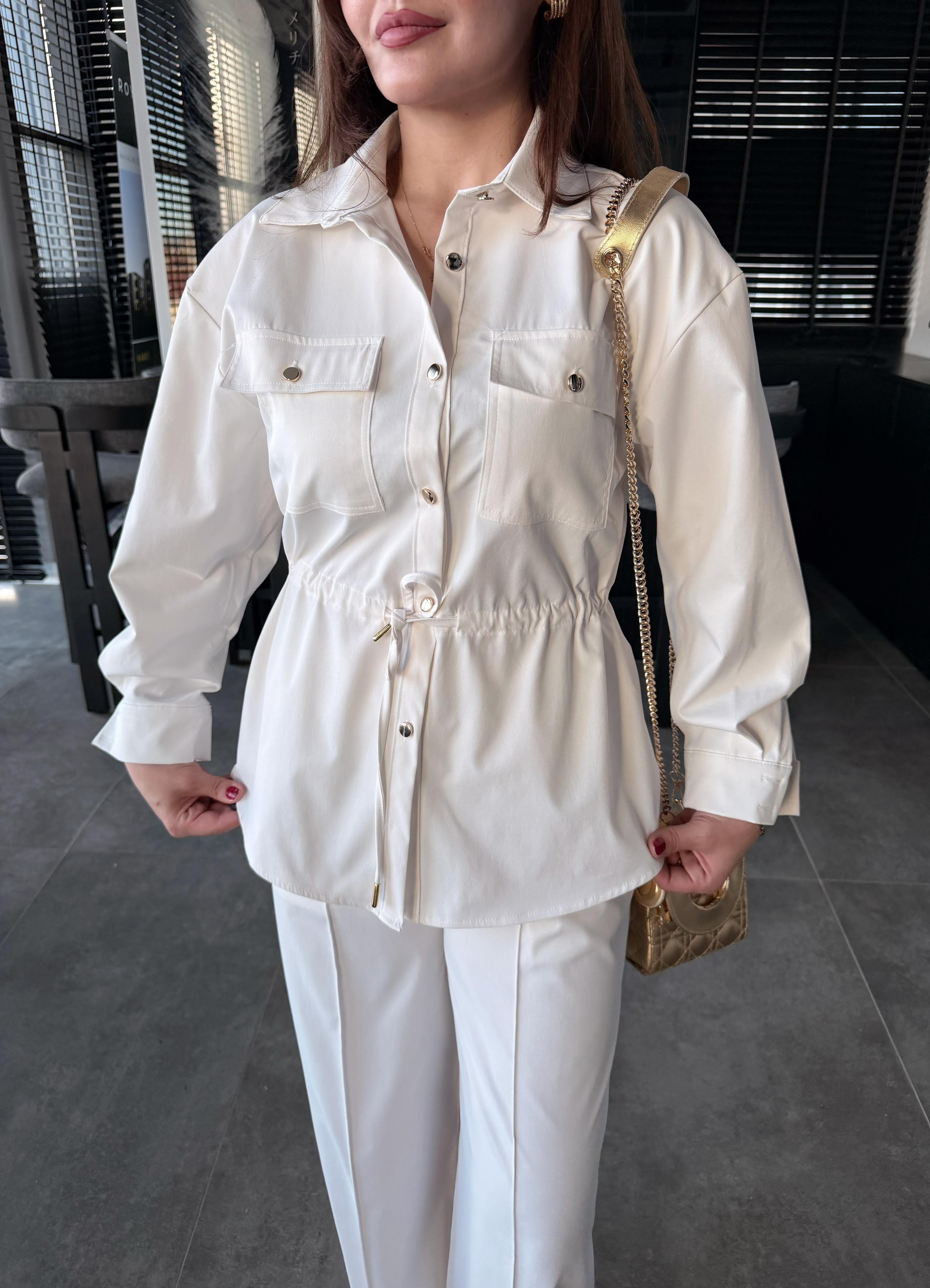 BELİ KORDONLU CEPLİ TAKIM