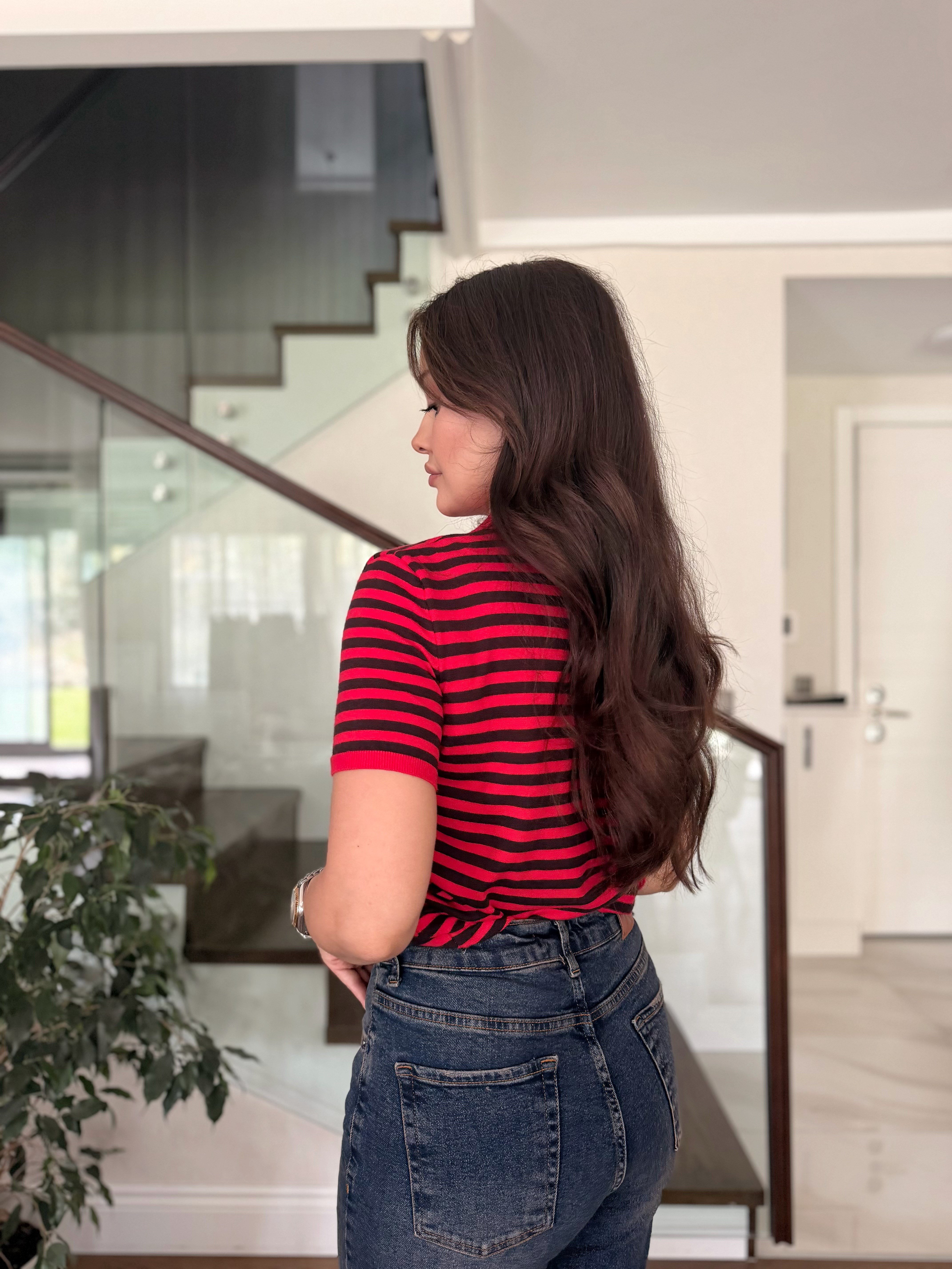 CARMEN  ÇİZGİLİ POLO TRİKO