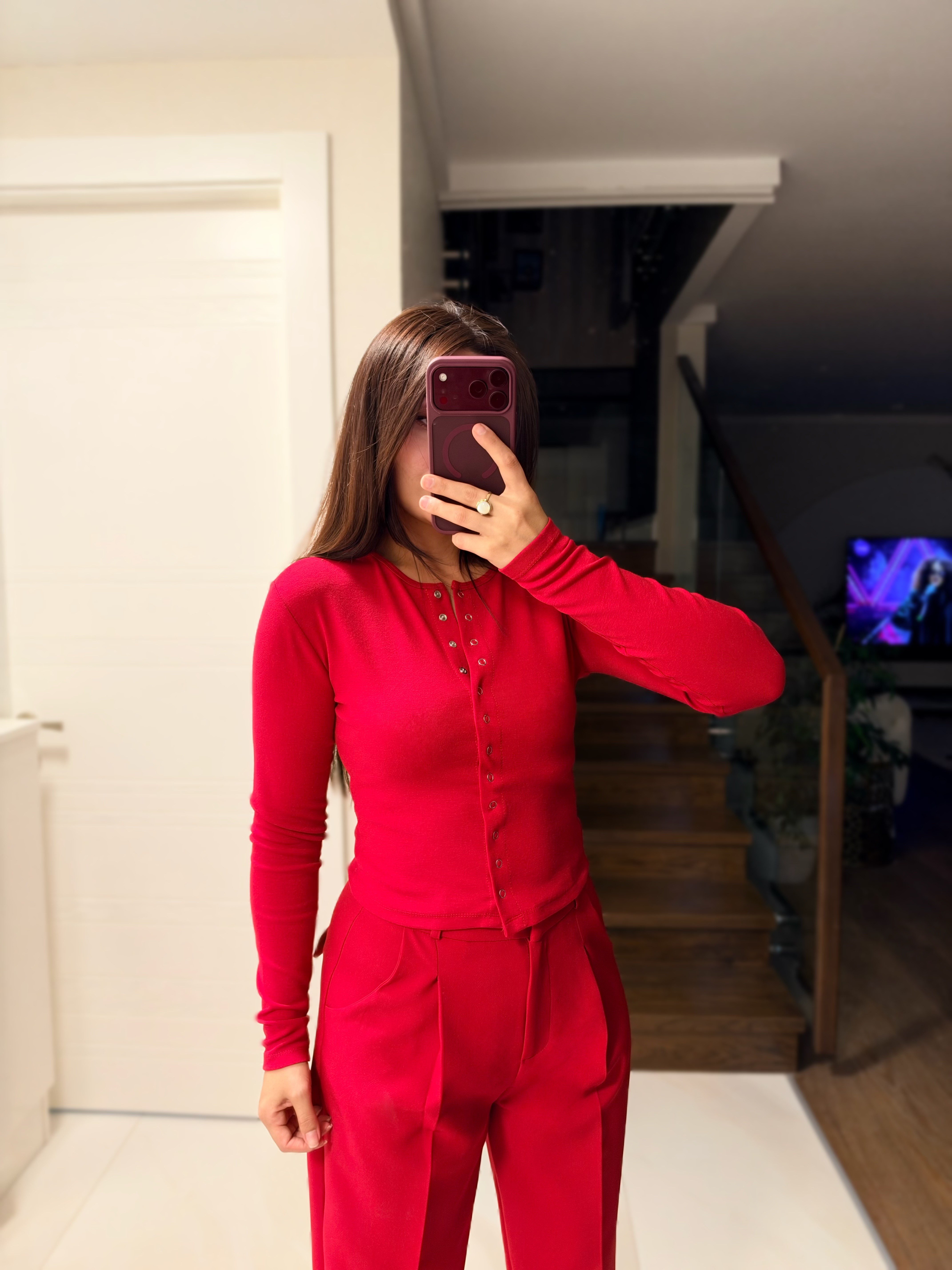 ÇIT ÇITLI RED BLUZ