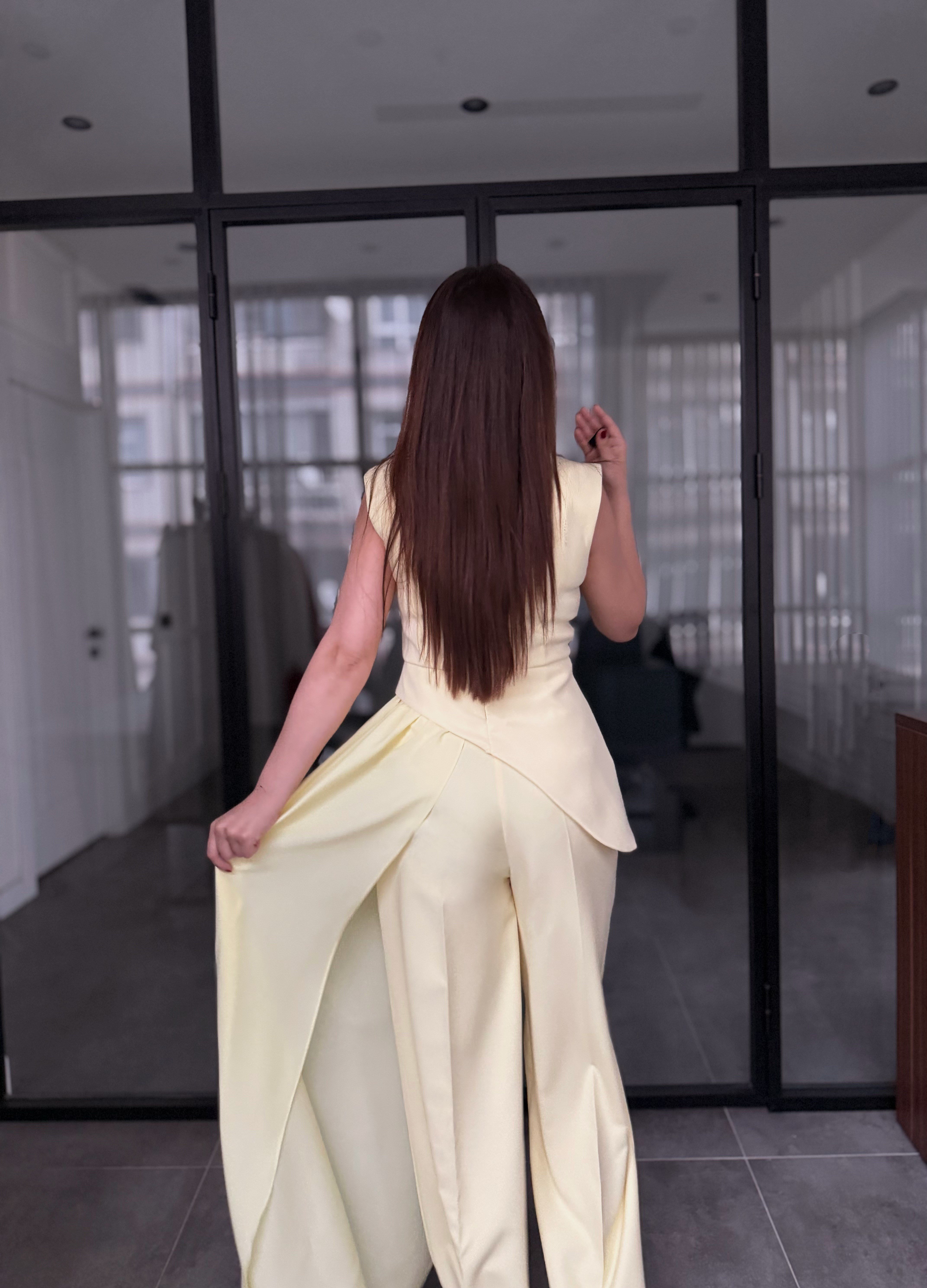 DRAPELİ PELERİN FORM BLUZ