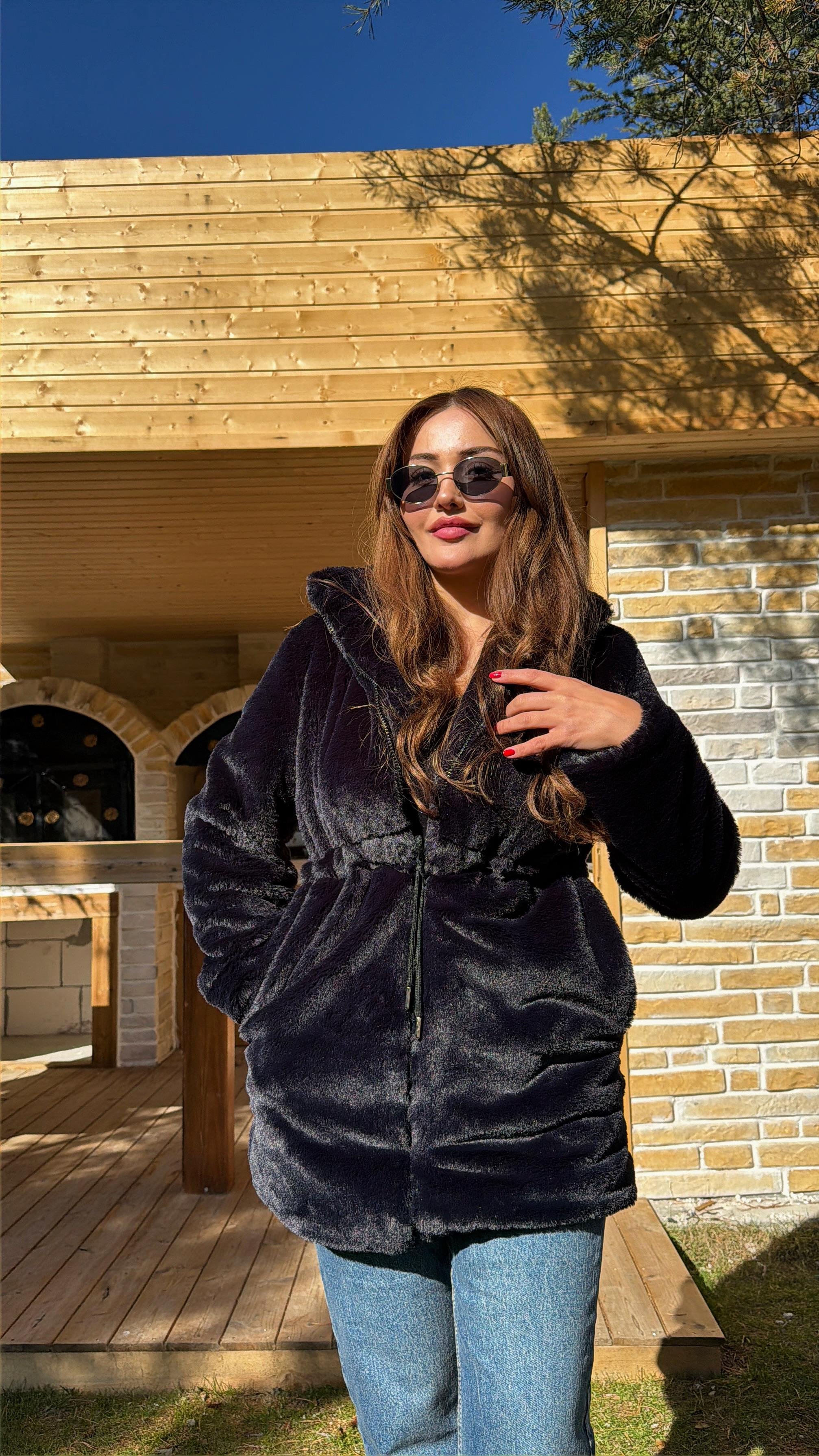 FİT BEL SİYAH KÜRK