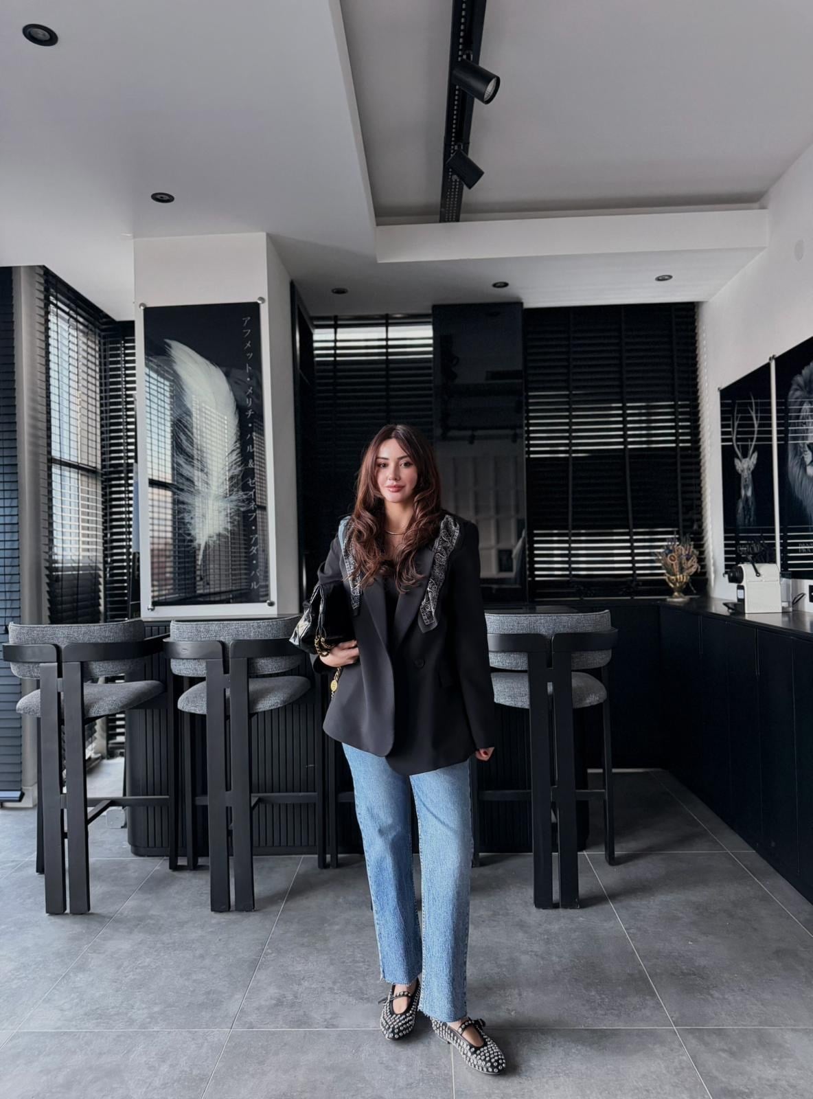 FULARLI BLAZER CEKET