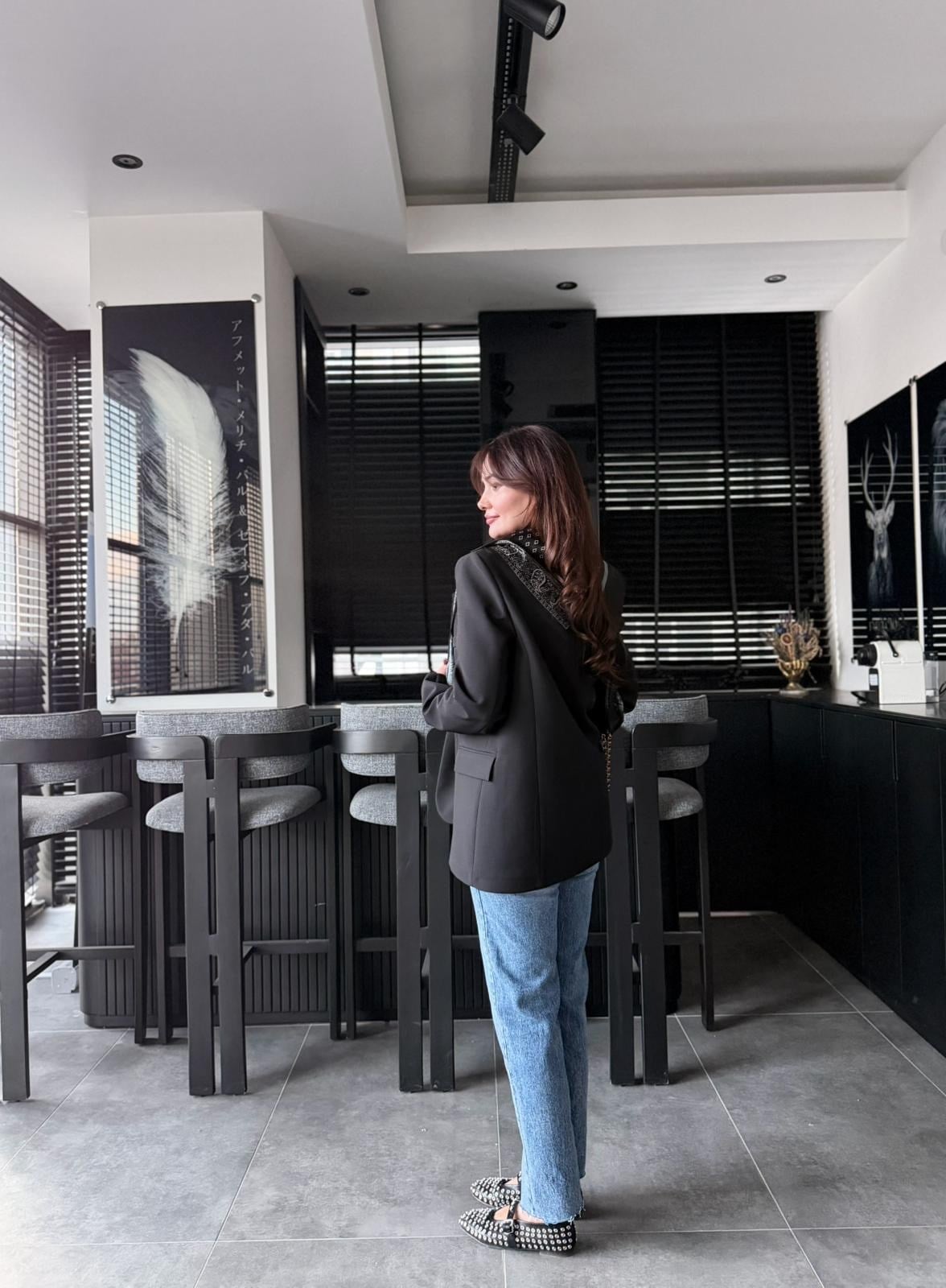 FULARLI BLAZER CEKET