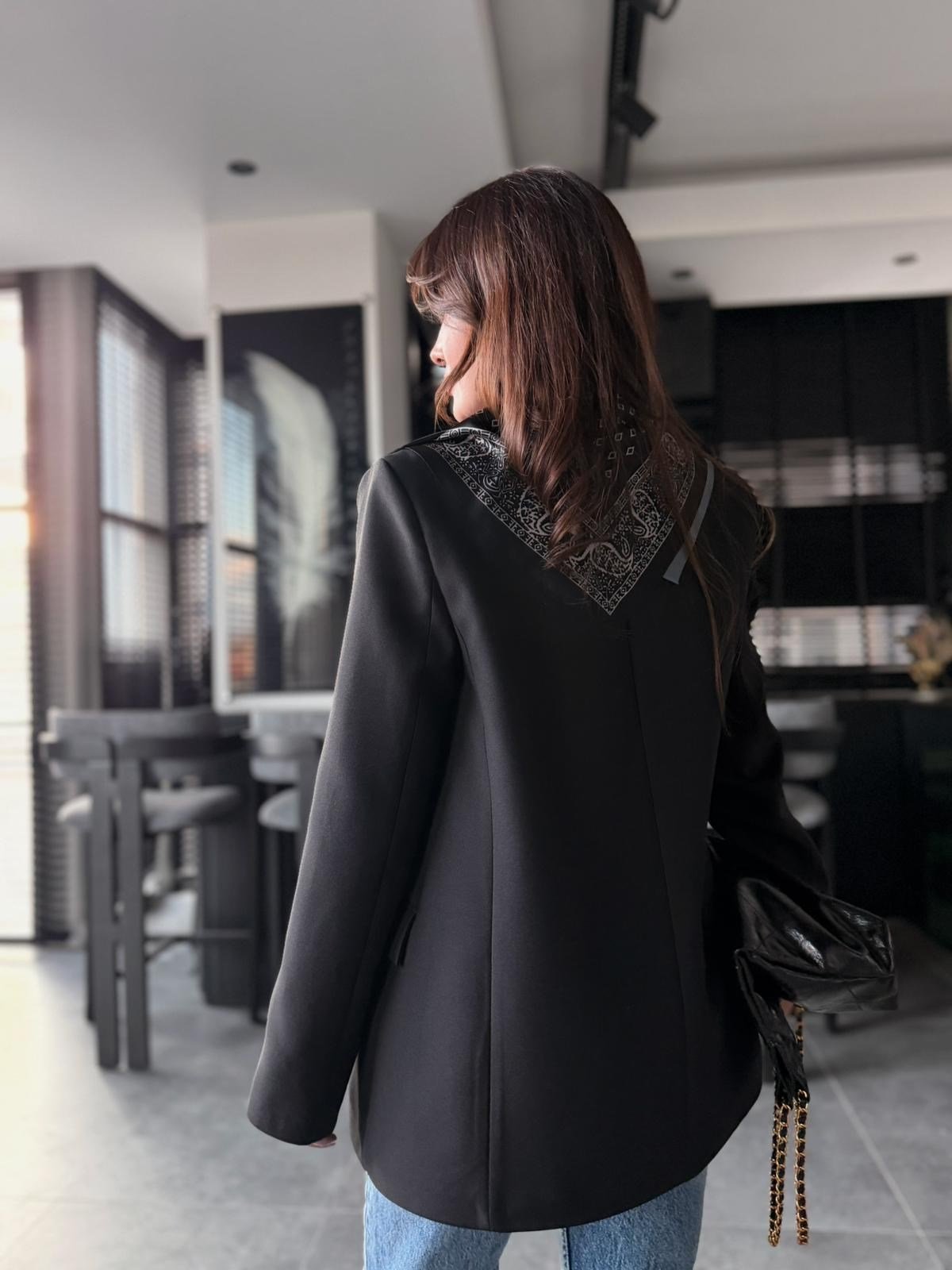 FULARLI BLAZER CEKET