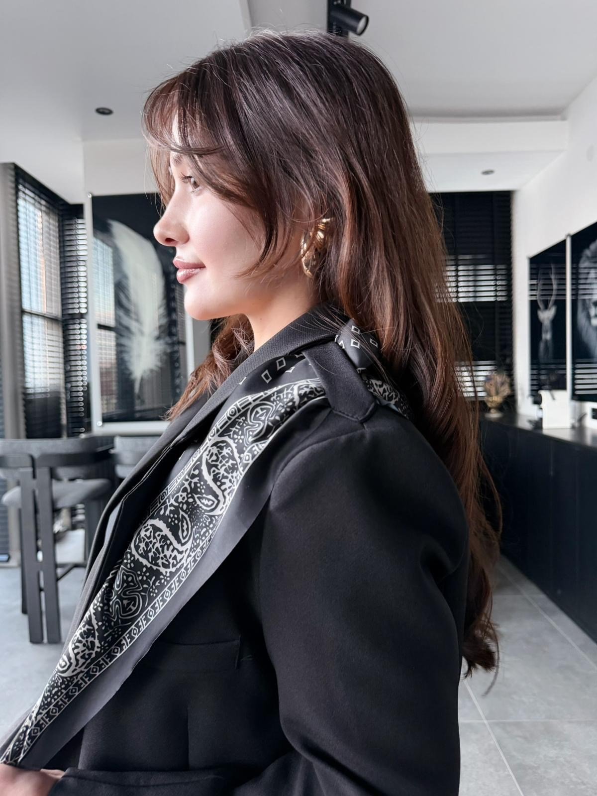 FULARLI BLAZER CEKET