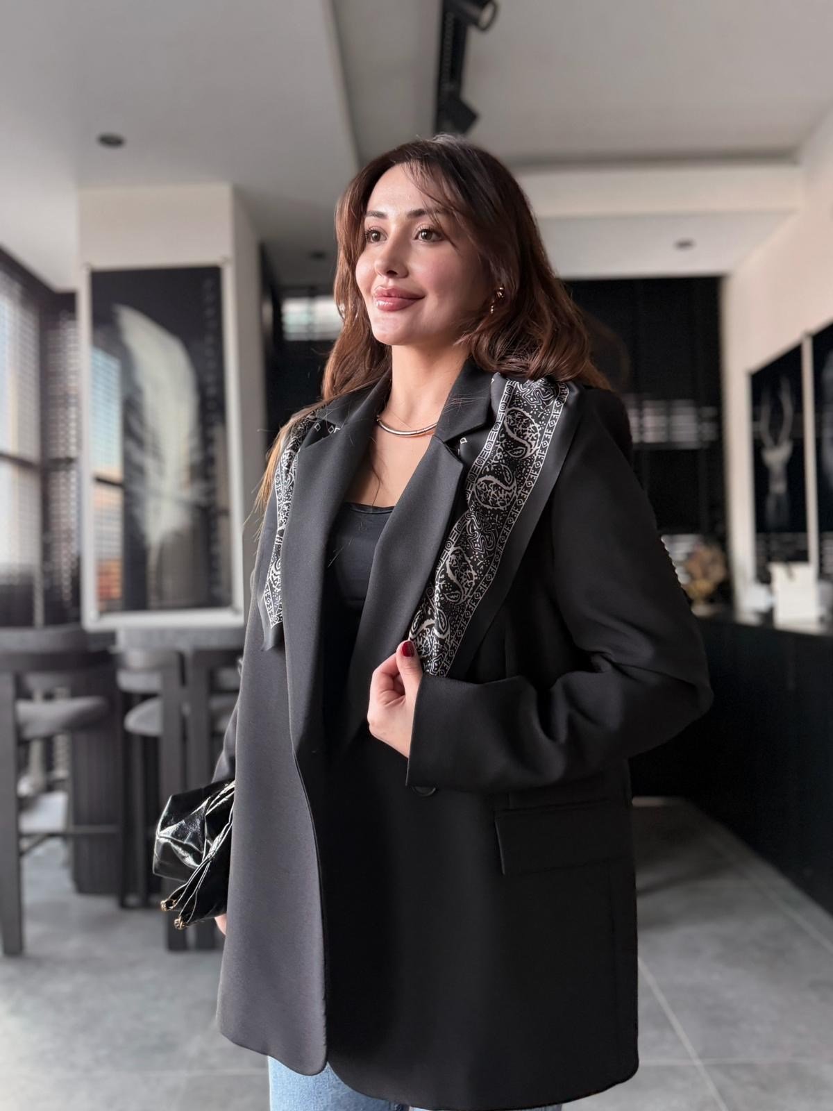 FULARLI BLAZER CEKET