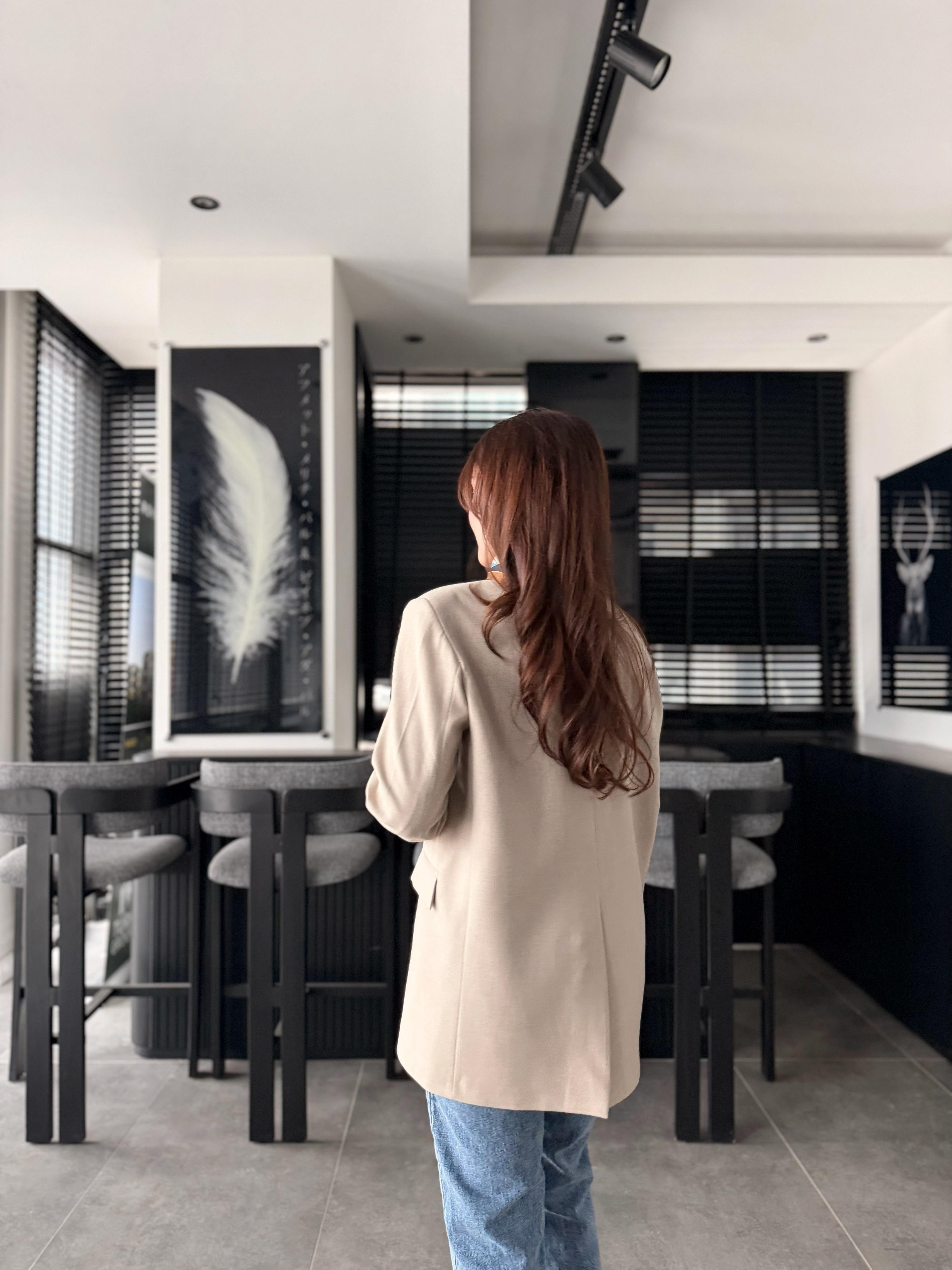 FULARLI OVERSİZE BLAZER CEKET