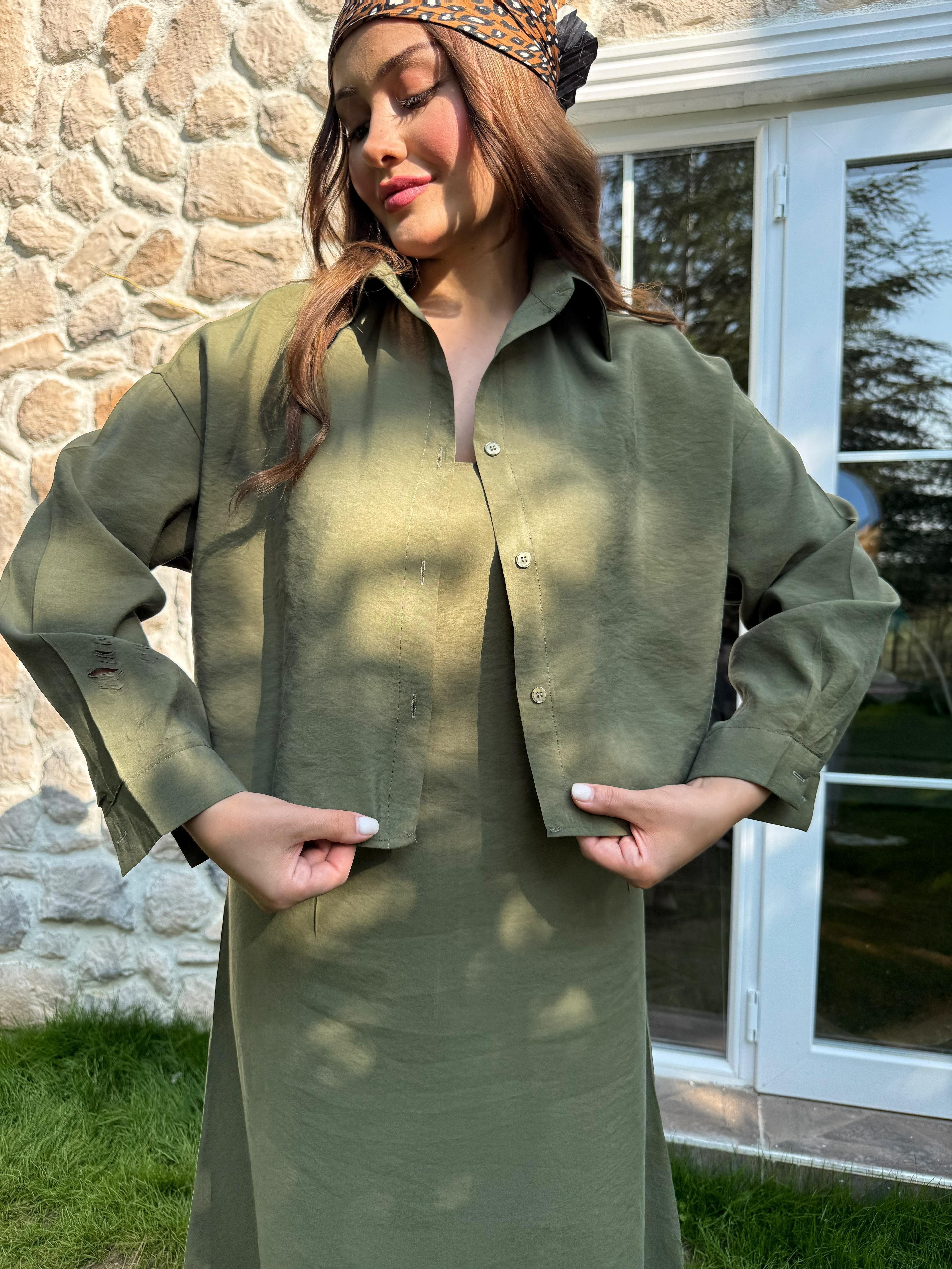 Gömlek Elbise Takım