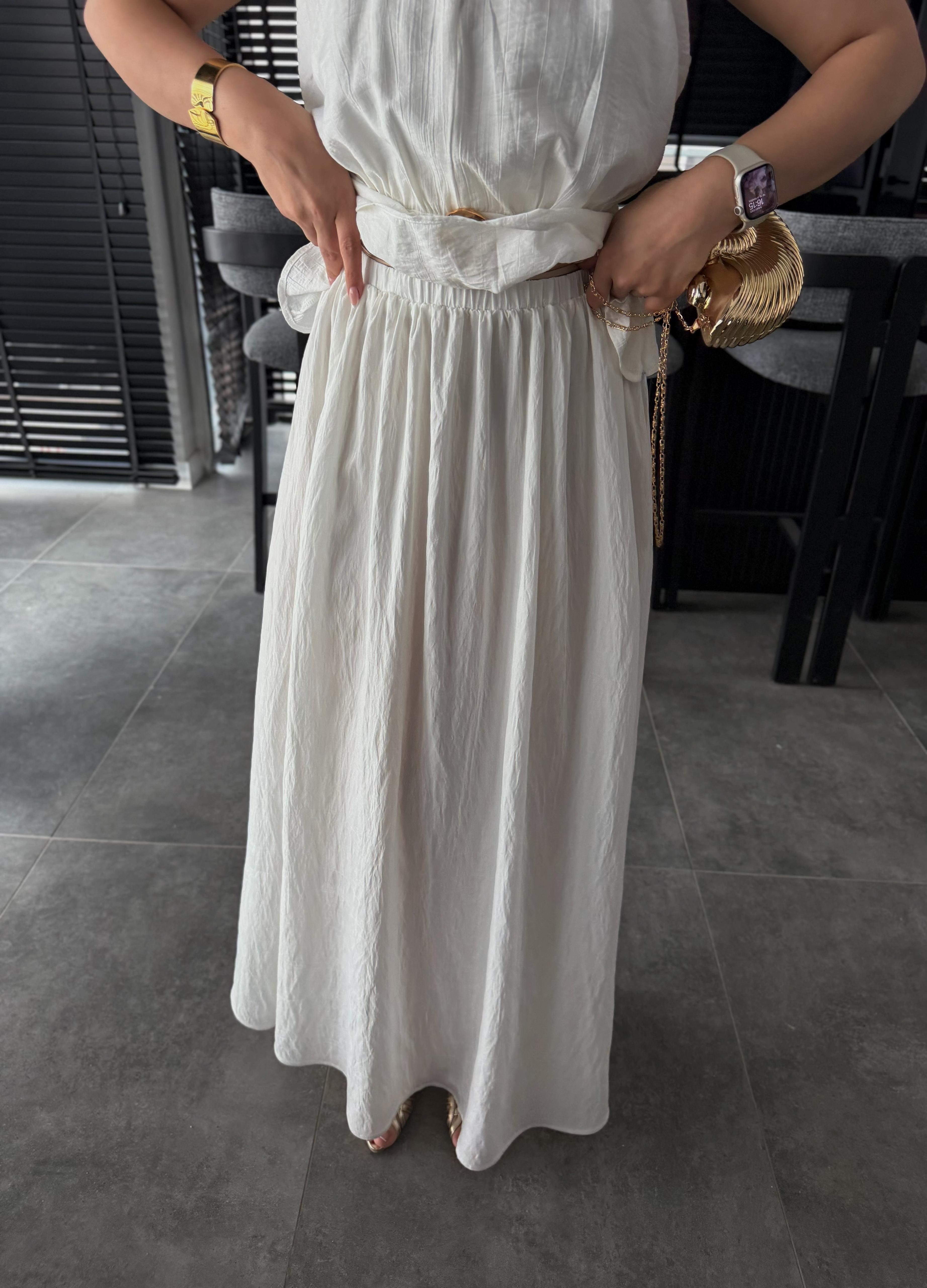 HALTER YAKA BLUZ ETEK TAKIM