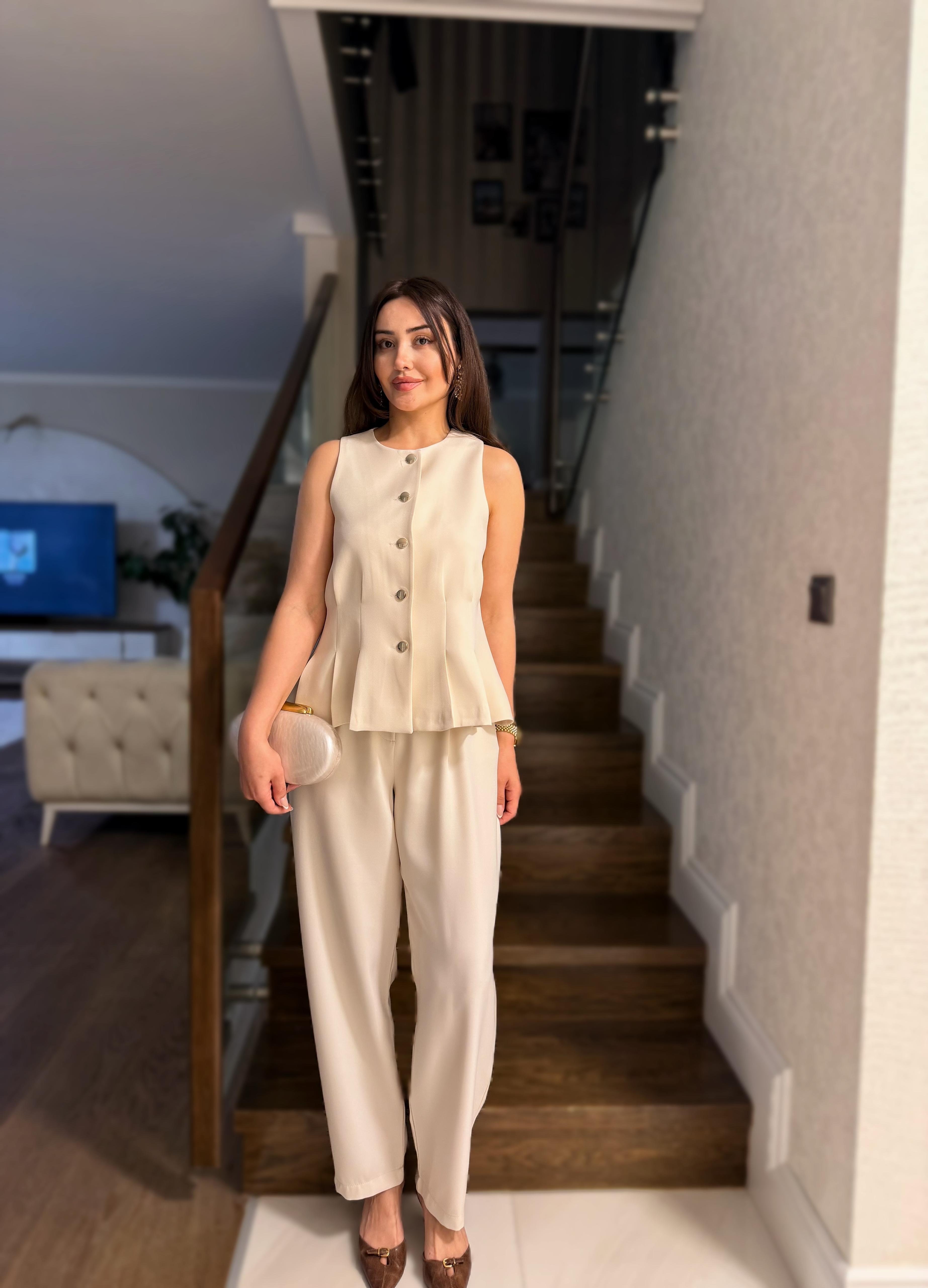 KUMAŞ YELEK PANTOLON TAKIM