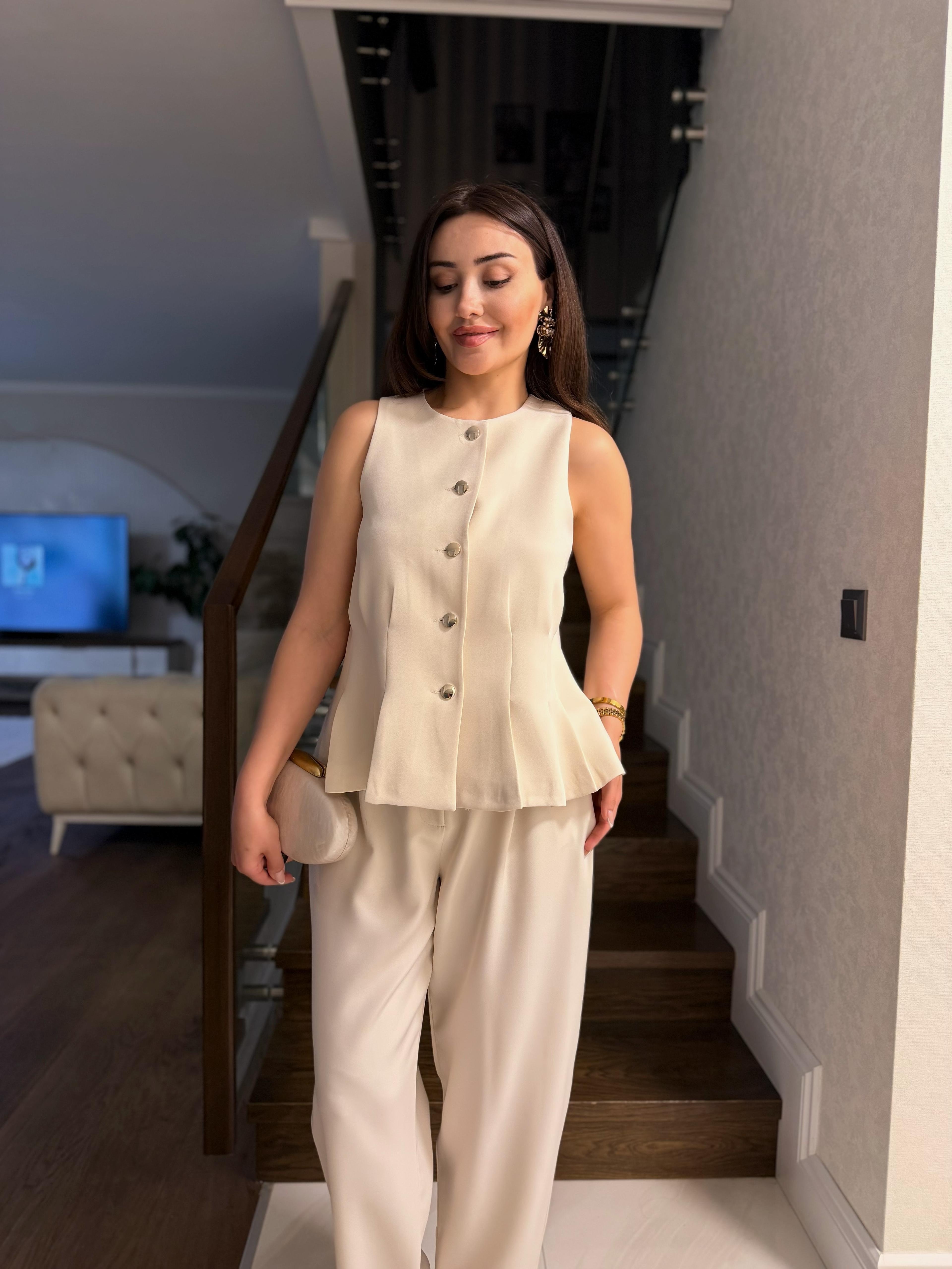 KUMAŞ YELEK PANTOLON TAKIM